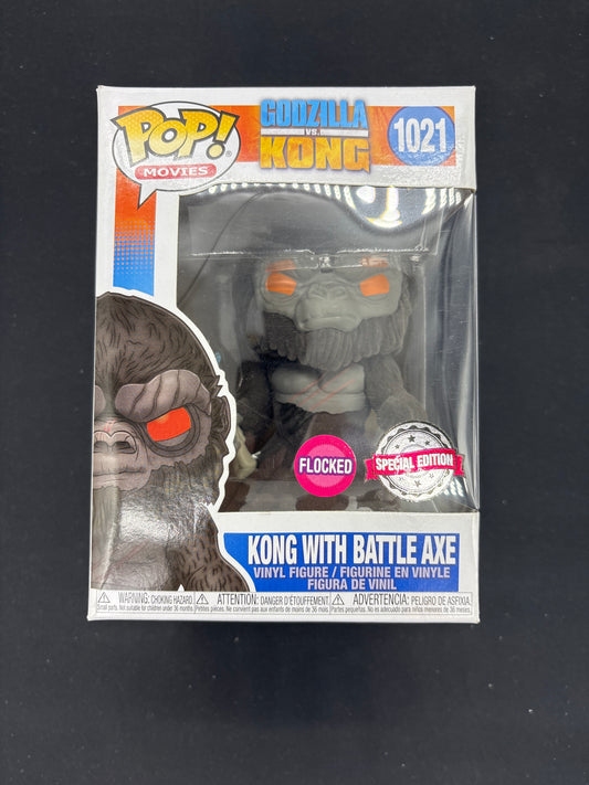 Auction Lot 100: Pop Funko Godzilla VS Kong Kong With Battle Axe 1021 Figure