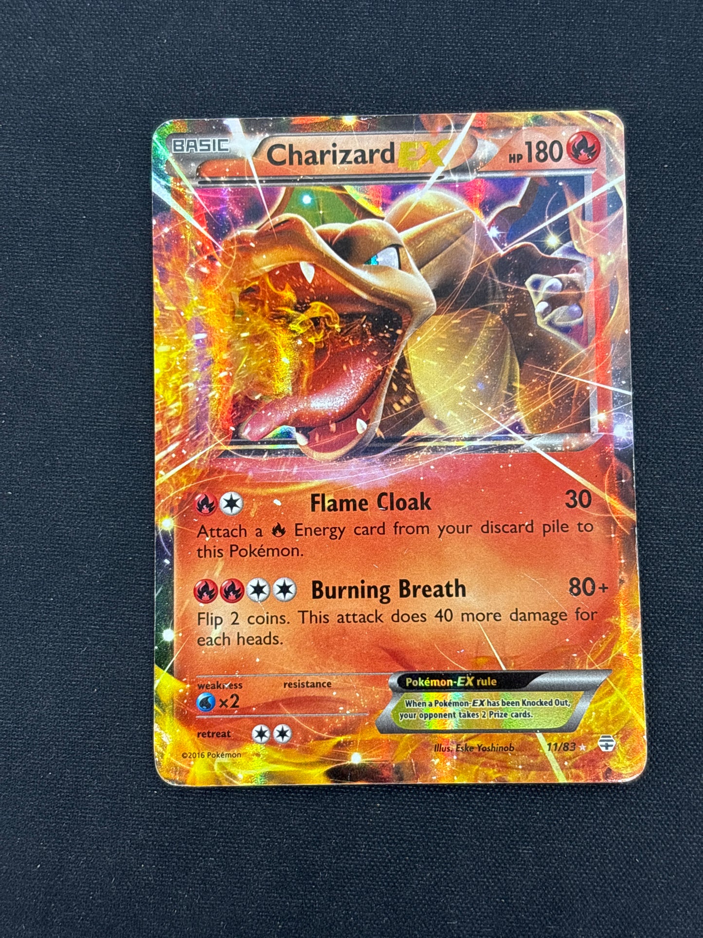 Auction Lot 405: Pokemon Cards Charizard EX Generations 11/83 Condition Vary