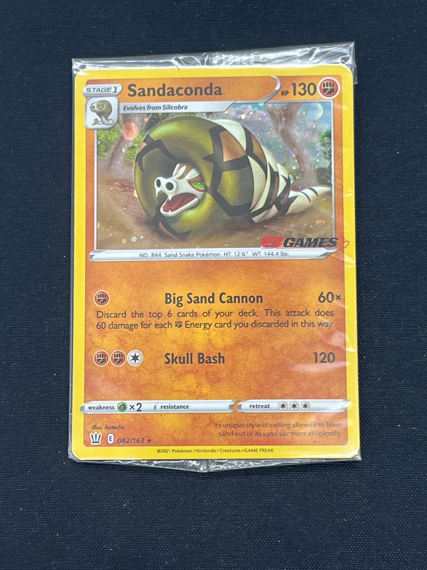 Auction Lot 131: Pokemon Cards Sandaconda EB Games Stamped Sealed Promo
