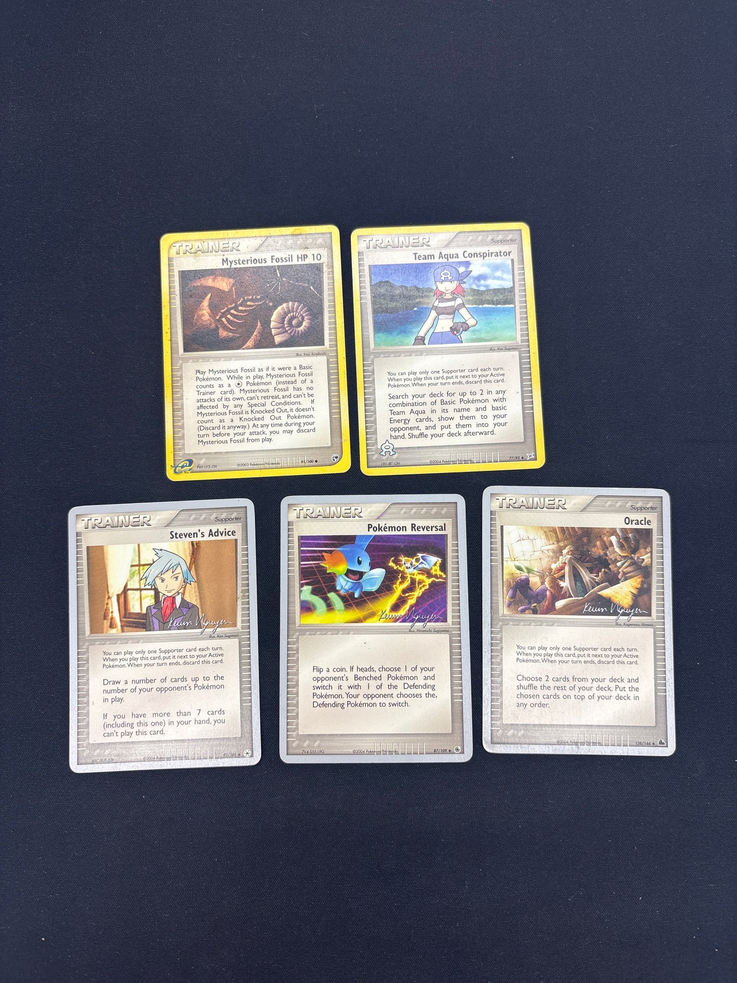 Auction Lot 206: Pokemon Trainer Card Lot 2 Conditions Vary