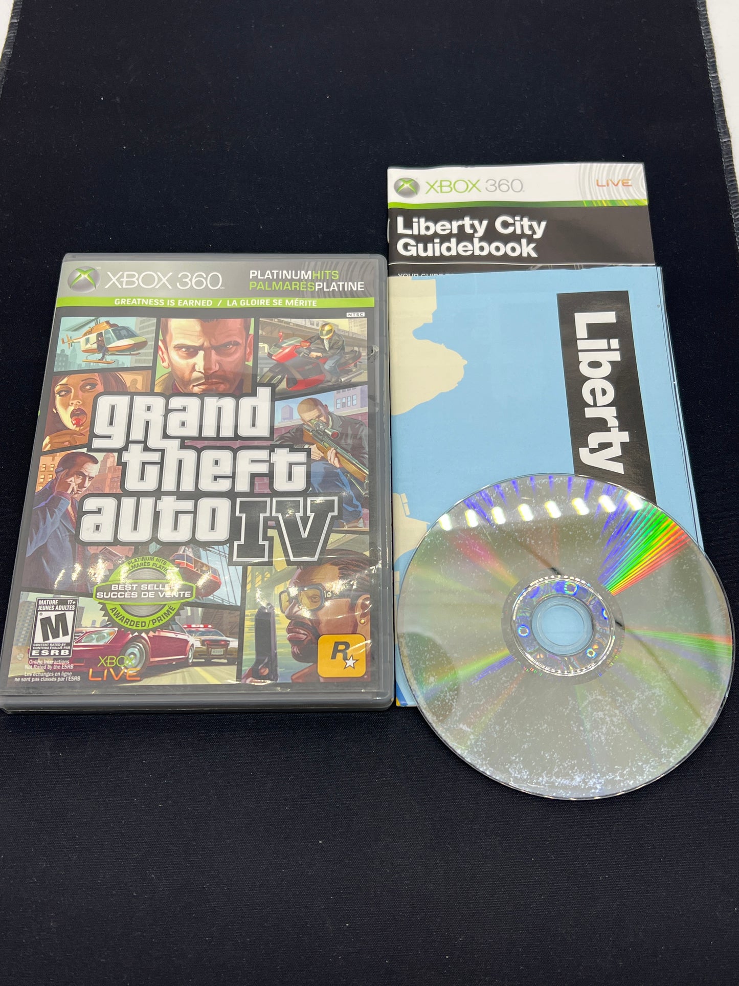 Auction Lot 279: XBOX 360 Video Game Lot of 3 GTA San Andreas GTA IV GTA V