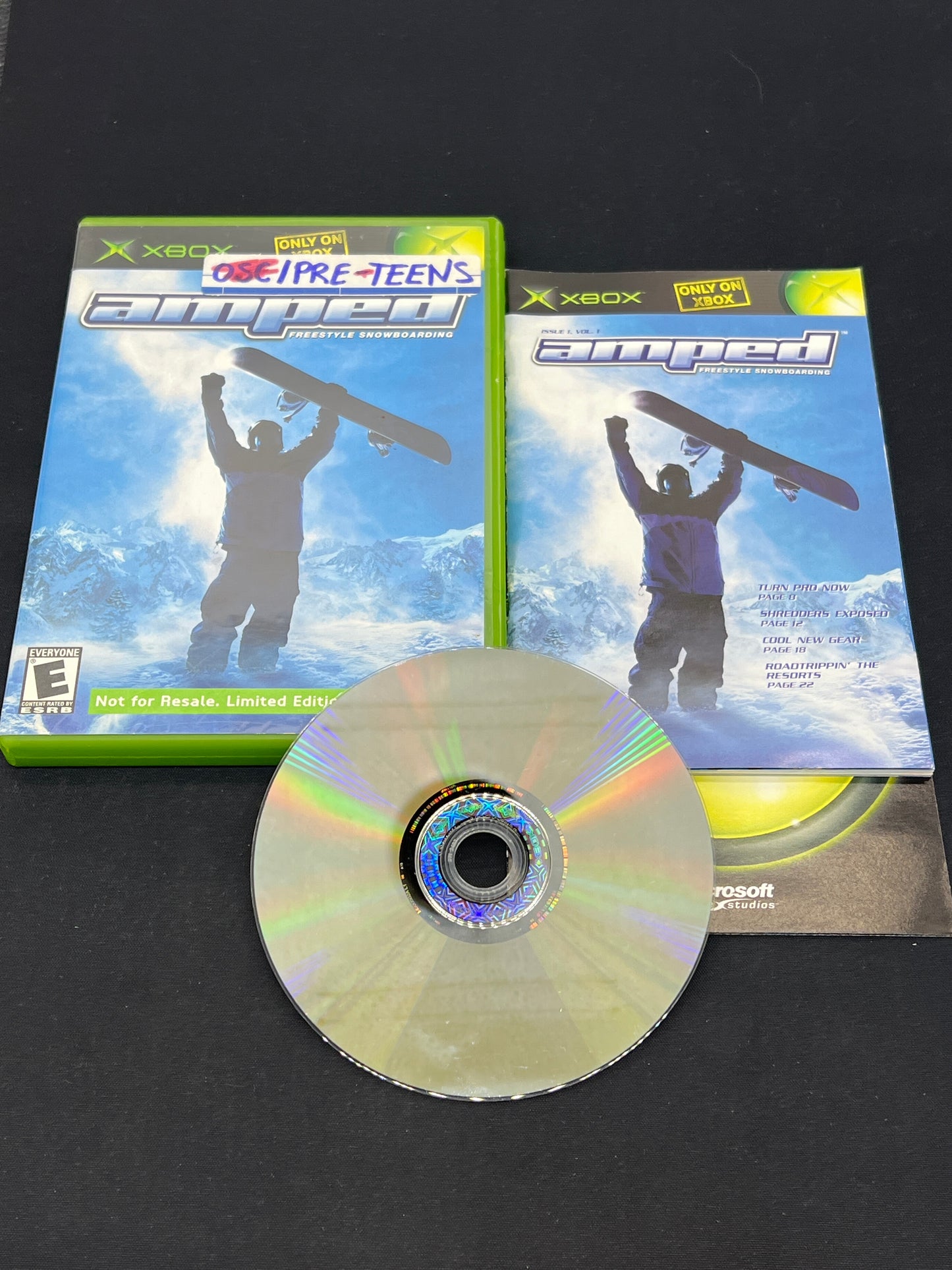 Auction Lot 133: XBOX Video Game Amped CIB