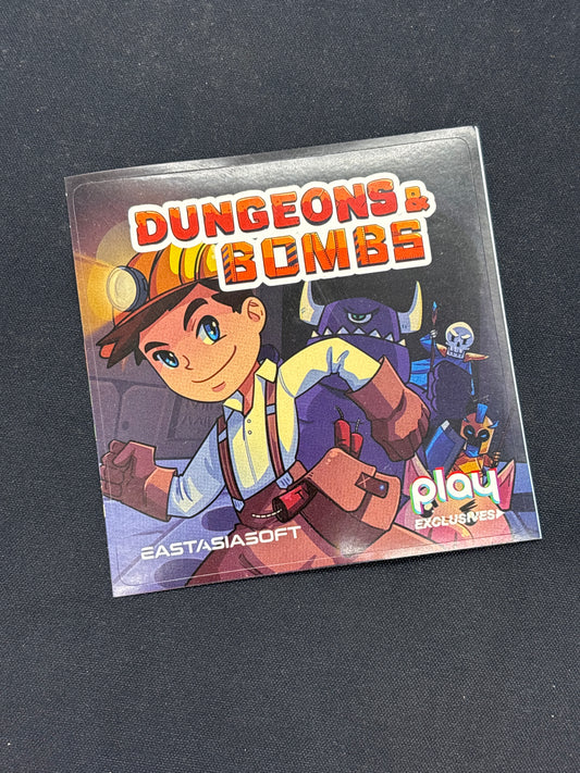 Auction Lot 332: Dungeons & Bombs Video Game Sticker
