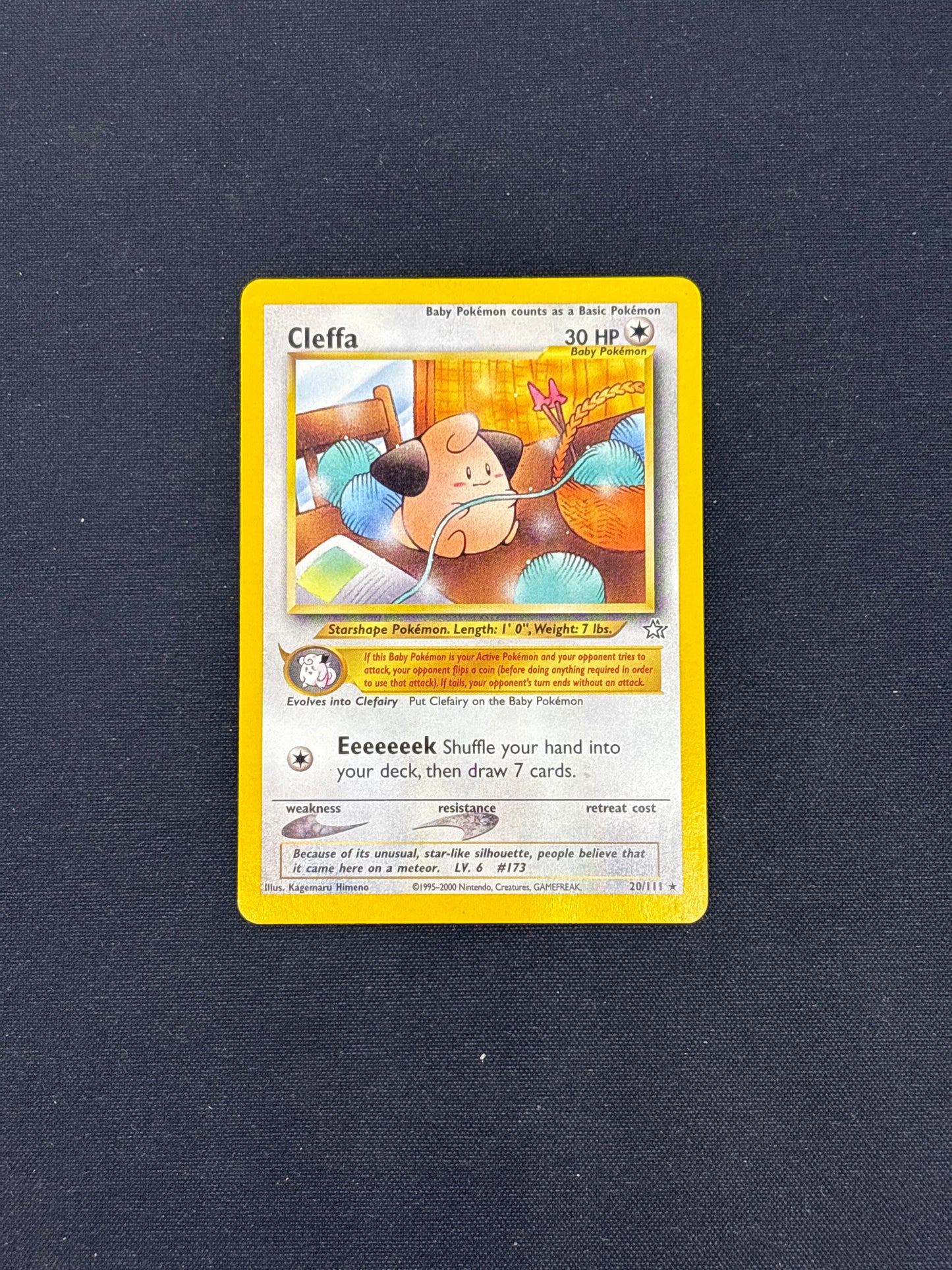 Auction Lot 169: Cleffa Neo Genesis Card Conditions Vary