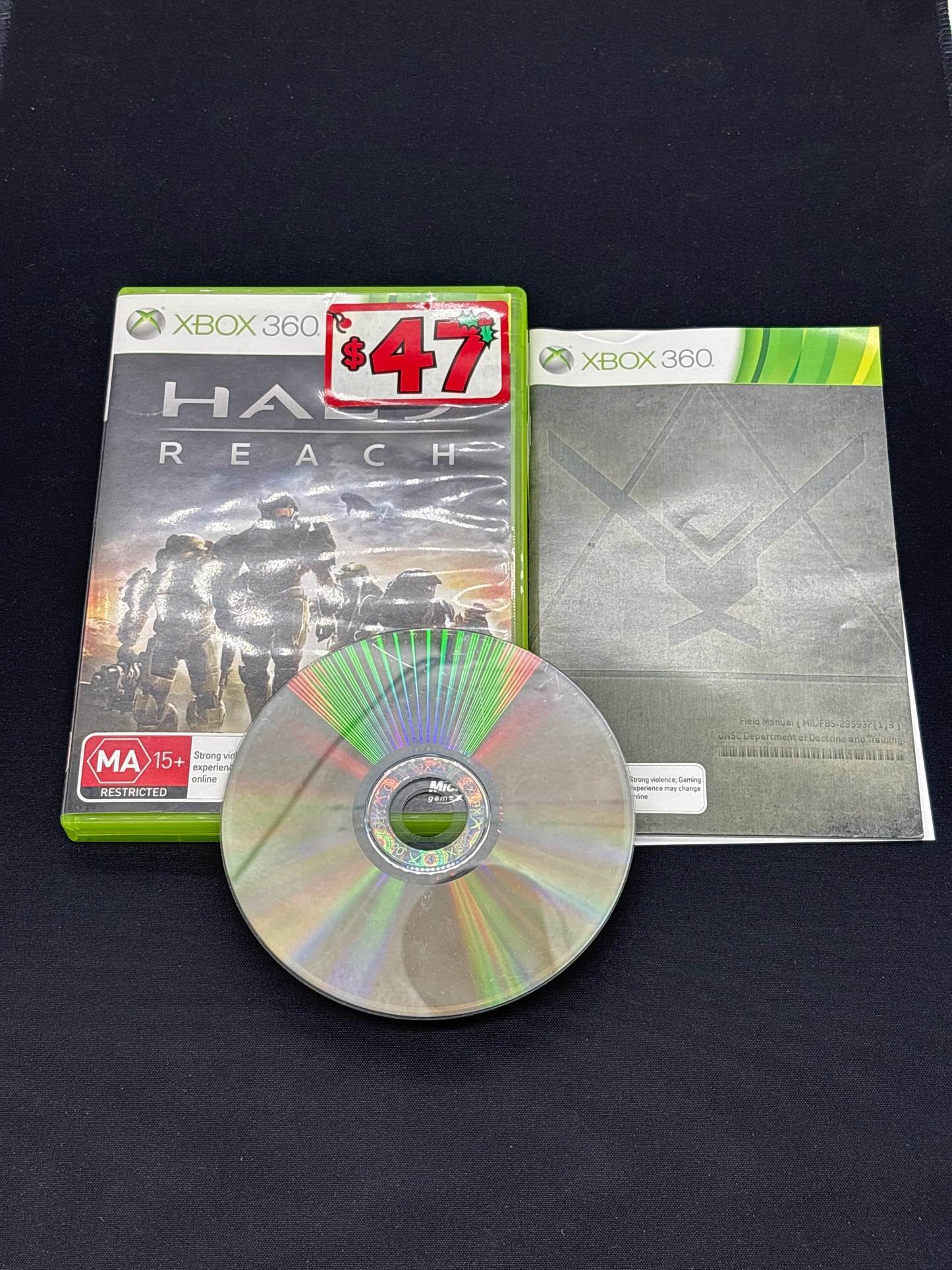 Auction Lot 38: Halo Reach PAL Region Video Game XBOX 360 CIB
