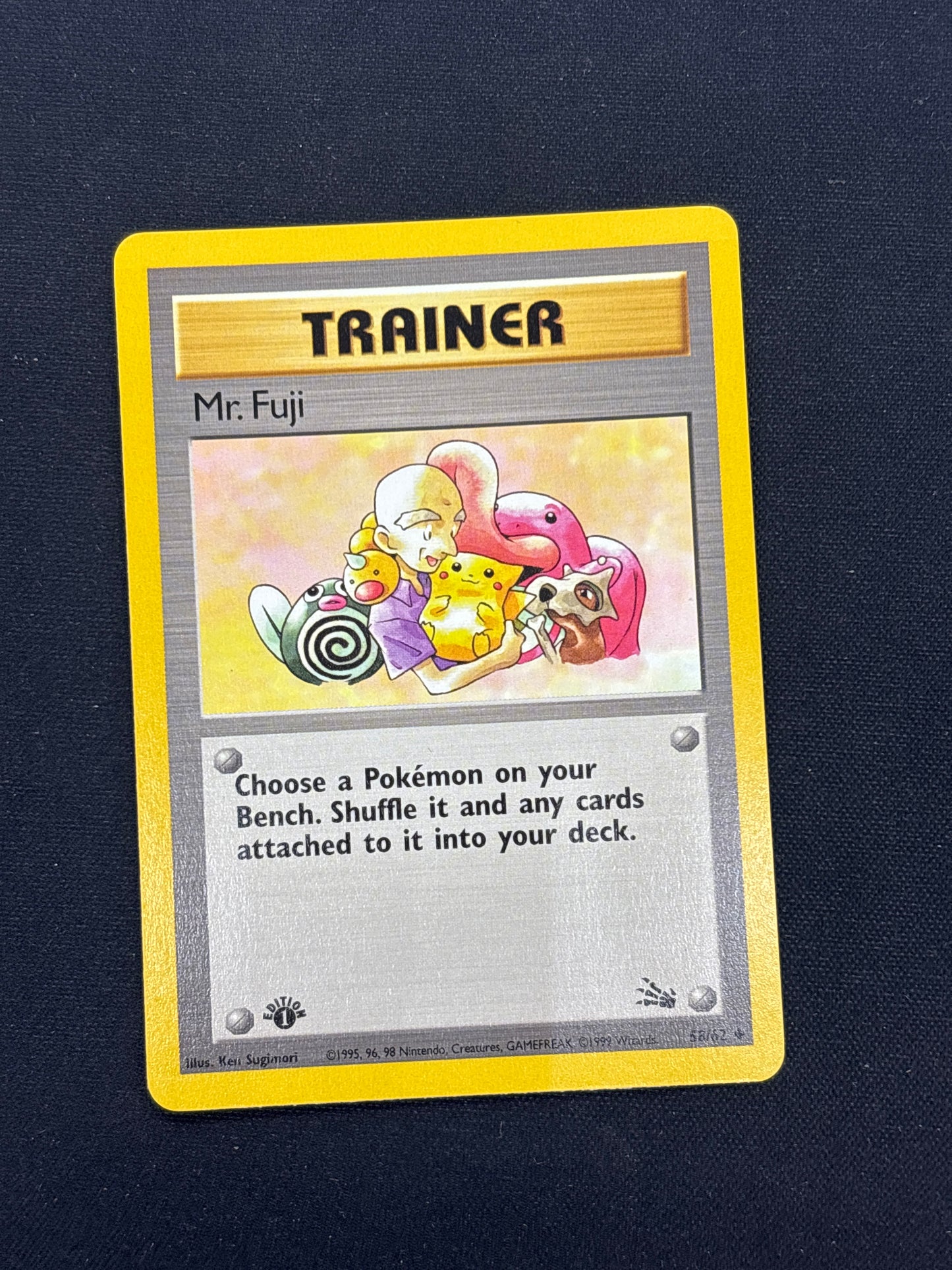 Auction Lot 85: Pokemon Card Mr. Fuji 1st Edition Fossil Conditions Vary