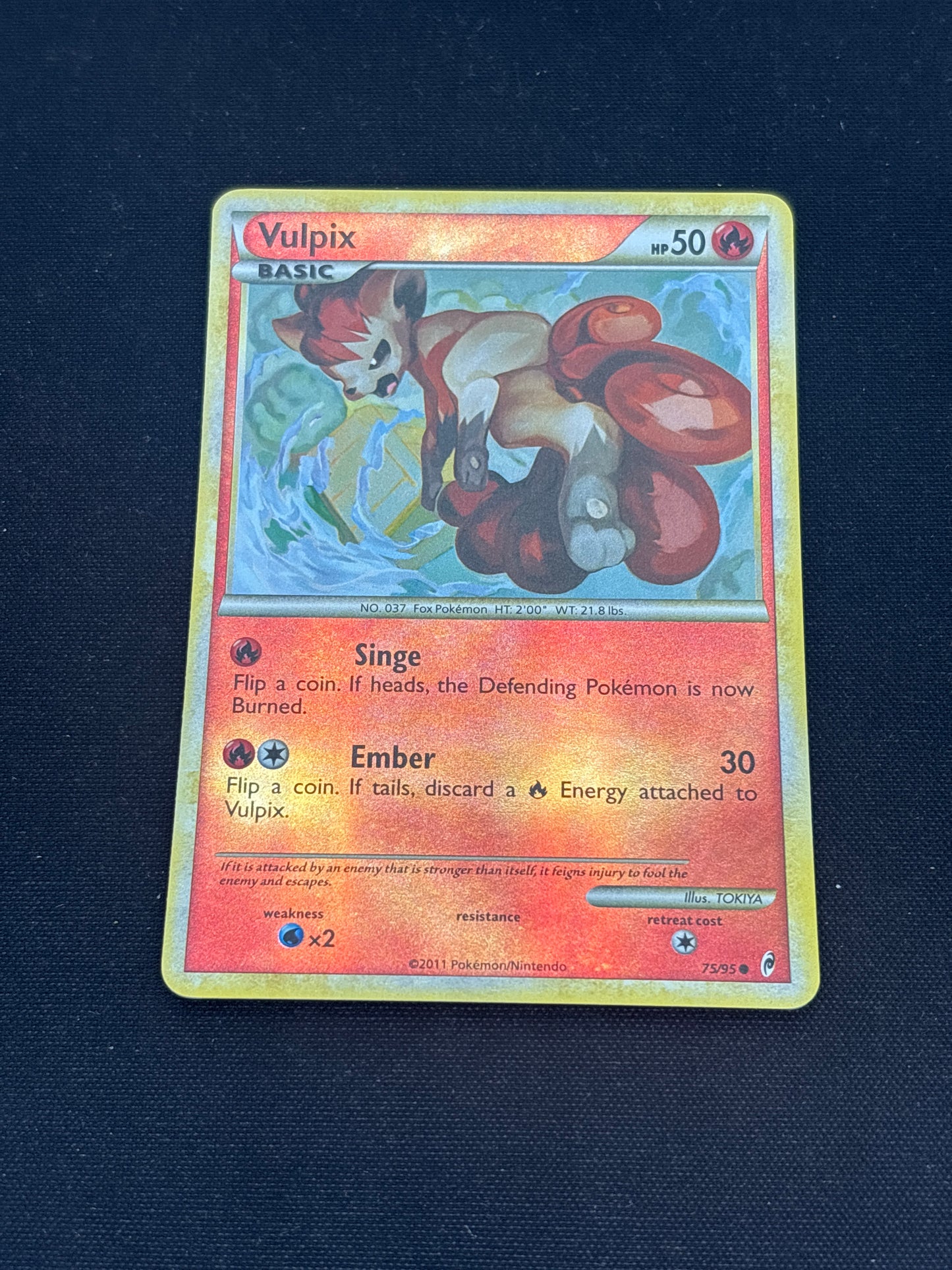 Auction Lot 266: Pokemon Cards Vulpix Mid Era Reverse Holo Condition Vary