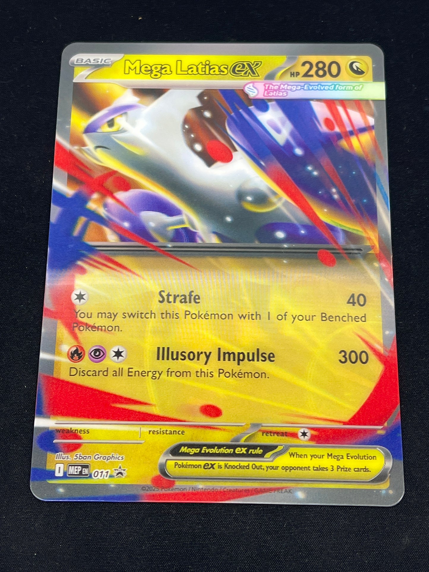 Auction Lot 22: Pokemon Cards JUMBO Mega Latias EX Lenticular Promo Condition Vary