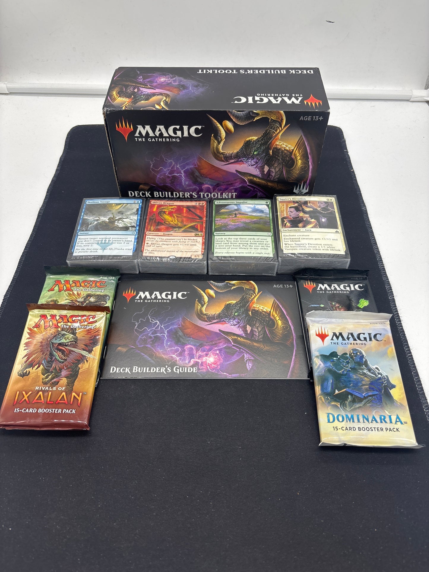 Auction Lot 180: Magic The Gathering Deck Builder Box 2018 With Sealed Packs
