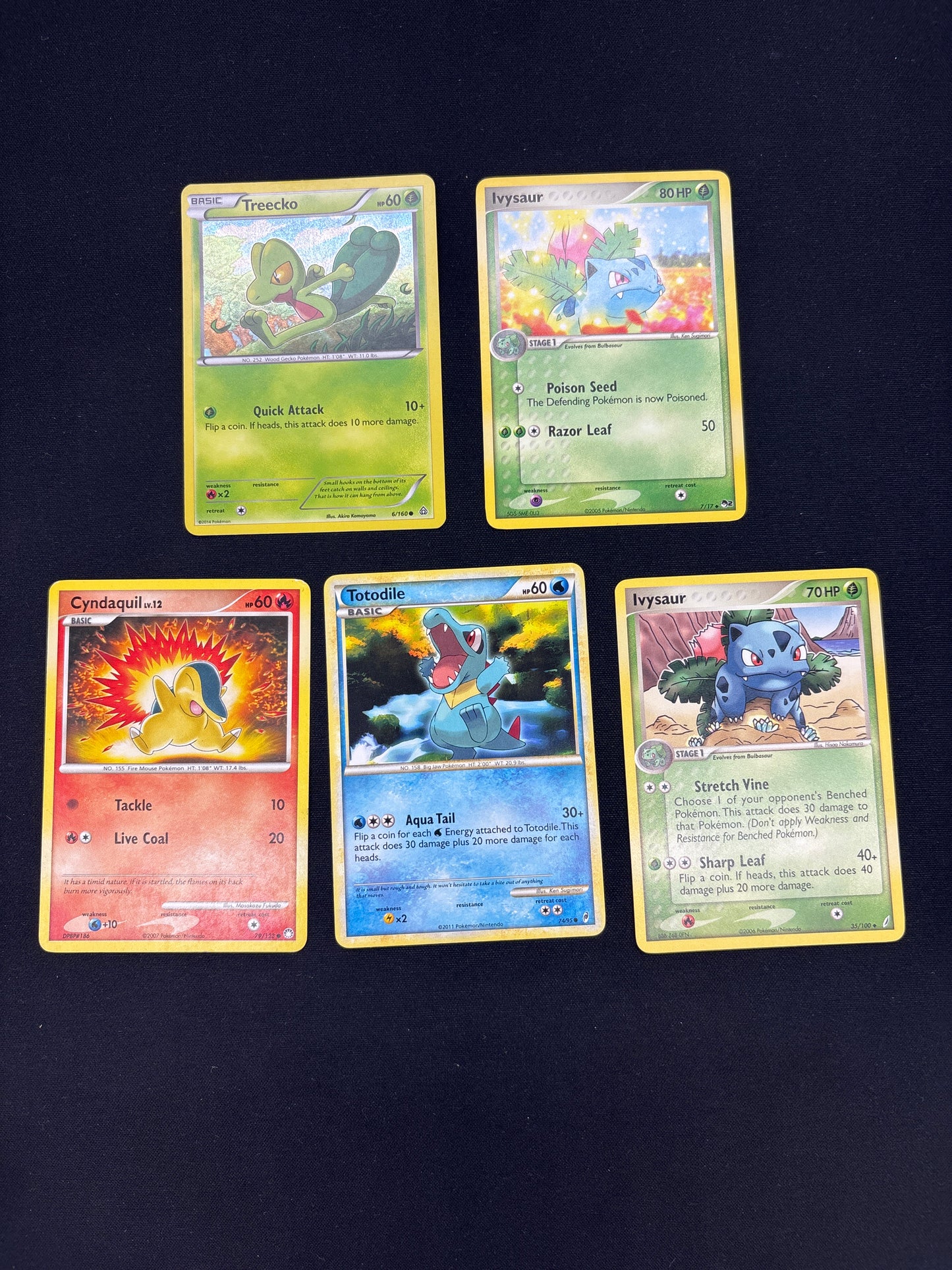 Auction Lot 39: Pokemon Starter Card Lot Conditions Vary