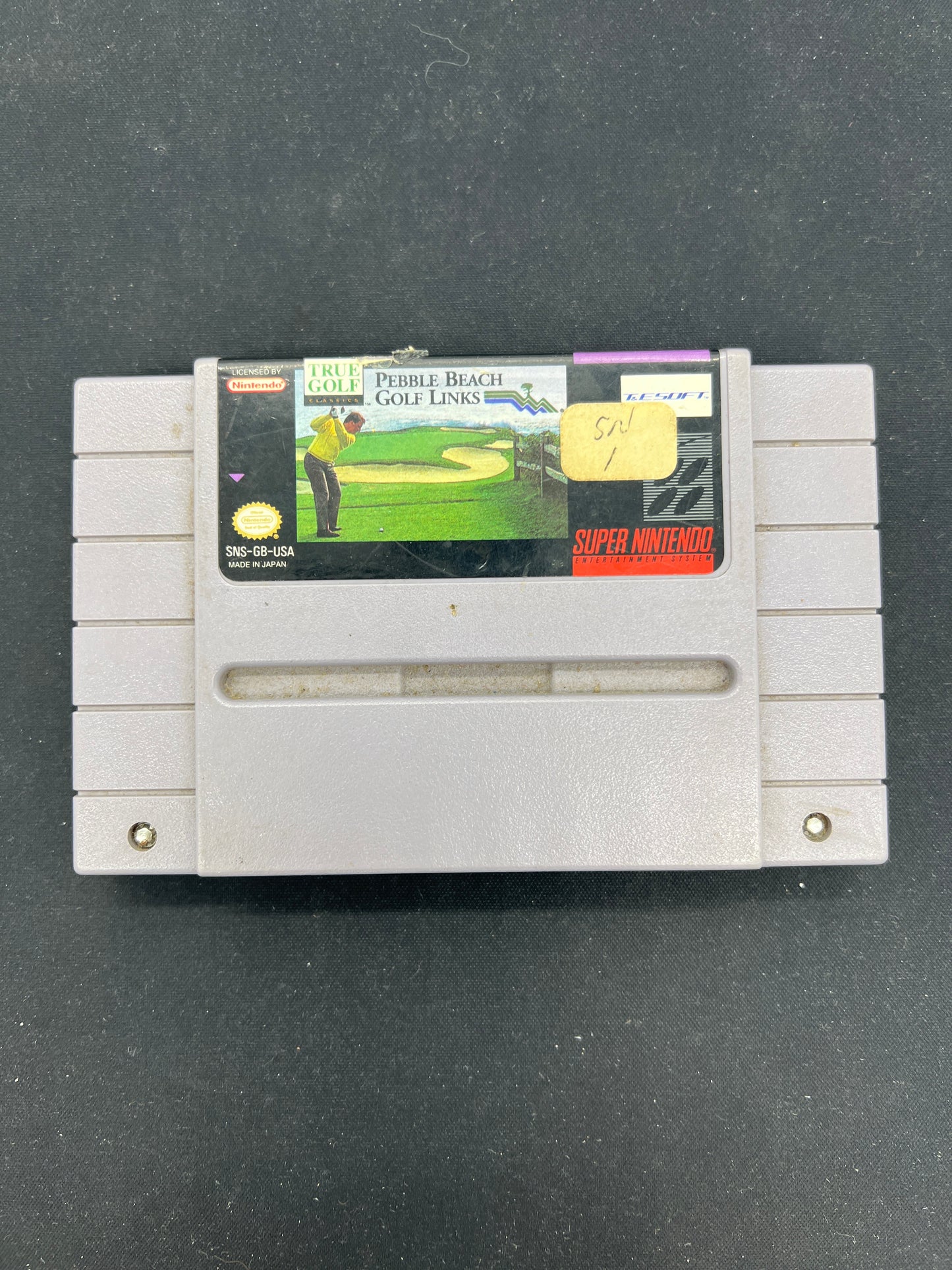Auction Lot 43: SNES Video Game Pebble Beach Golf Links