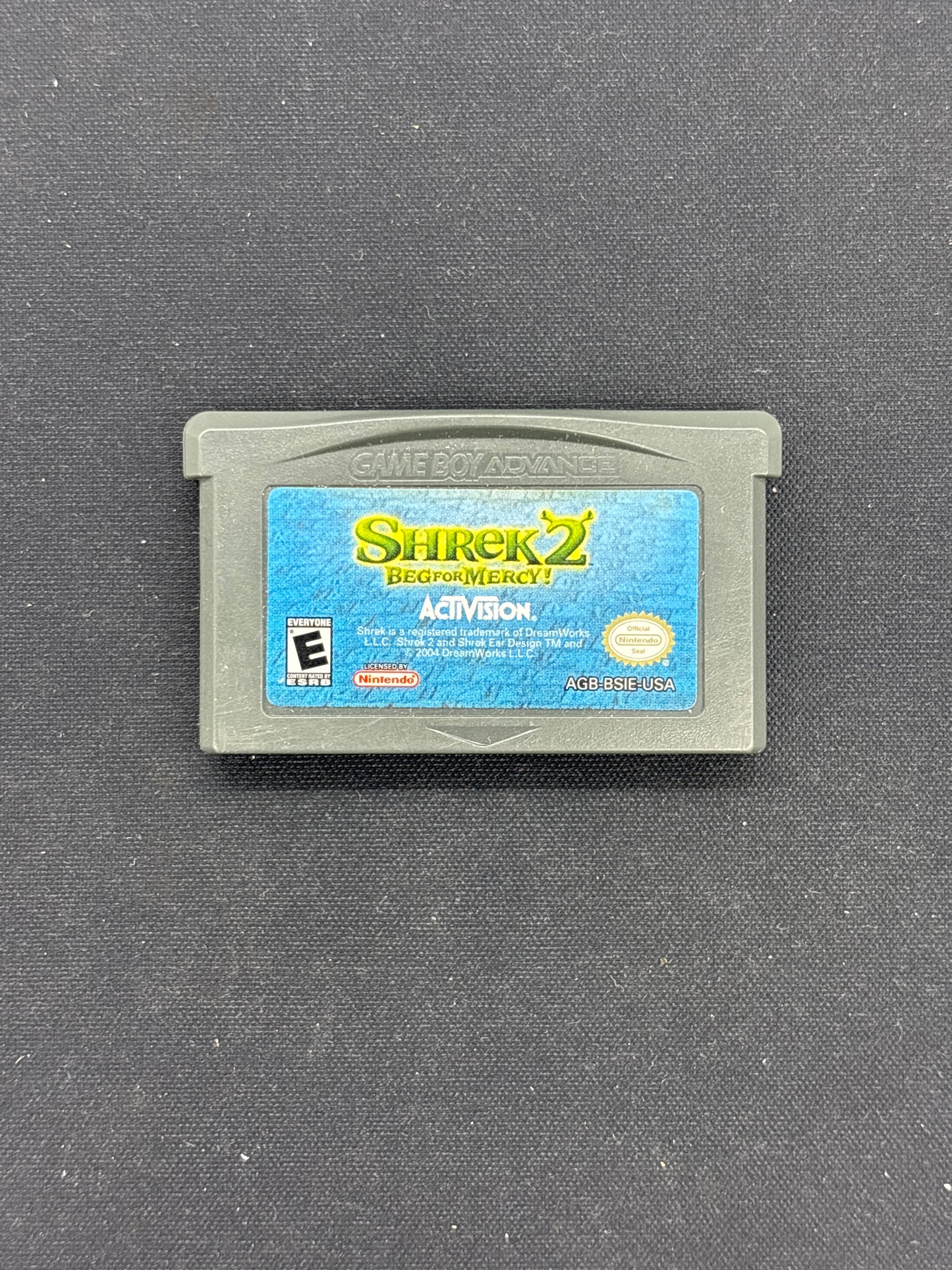 Auction Lot 49: Nintendo Gameboy Advance Shrek 2 Video Game Loose
