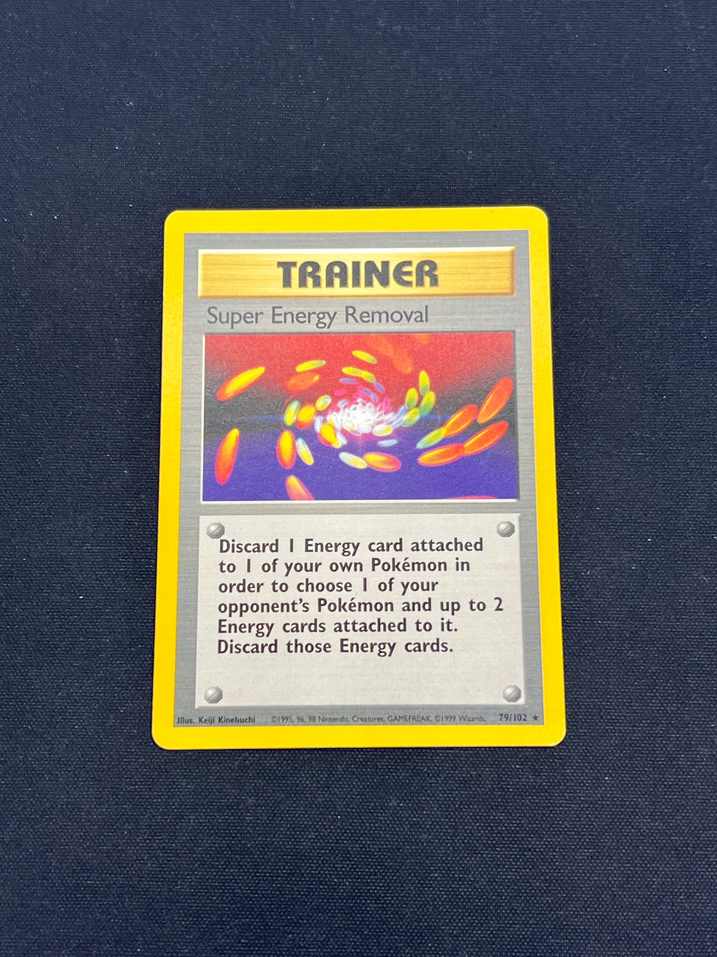Auction Lot 49: Pokemon Cards Super Energy Removal 79/102 Base Set Conditions Vary