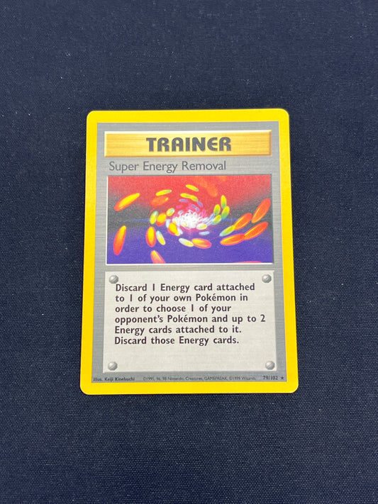 Auction Lot 49: Pokemon Cards Super Energy Removal 79/102 Base Set Conditions Vary