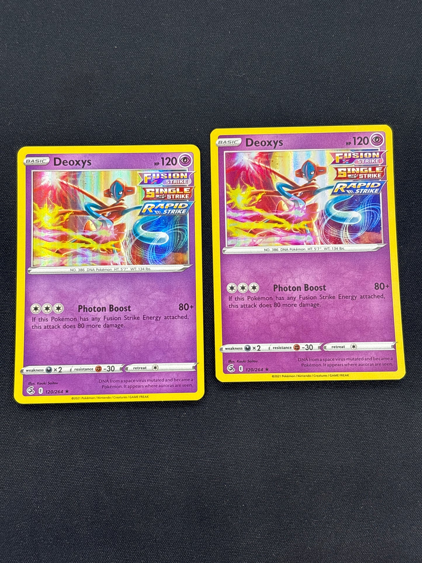 Auction Lot 70: Deoxys Holo Rare Card Conditions Vary