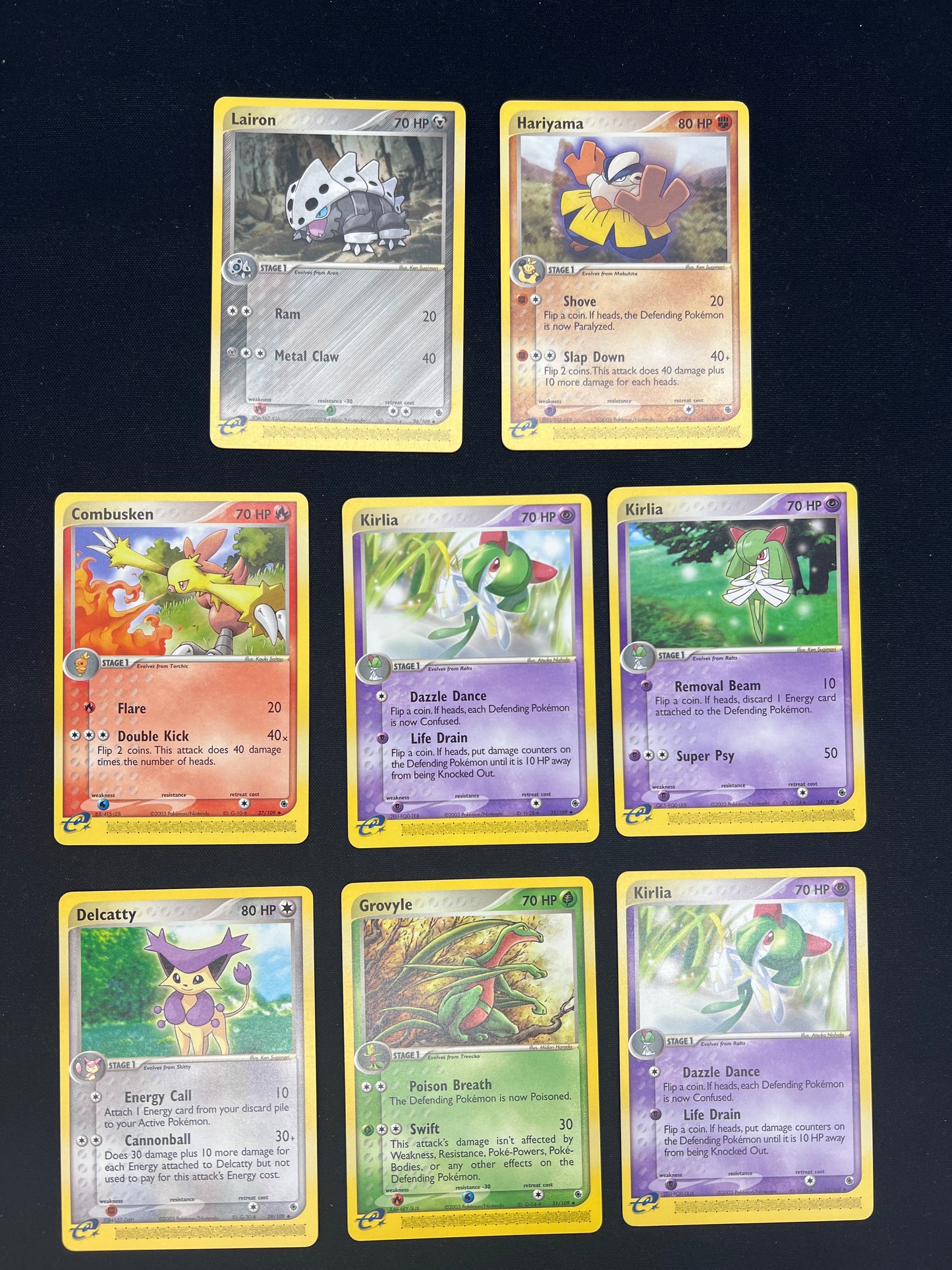 Auction Lot 241: Pokemon Cards Lot of 8 Mid Era Commons Uncommons Conditions Vary