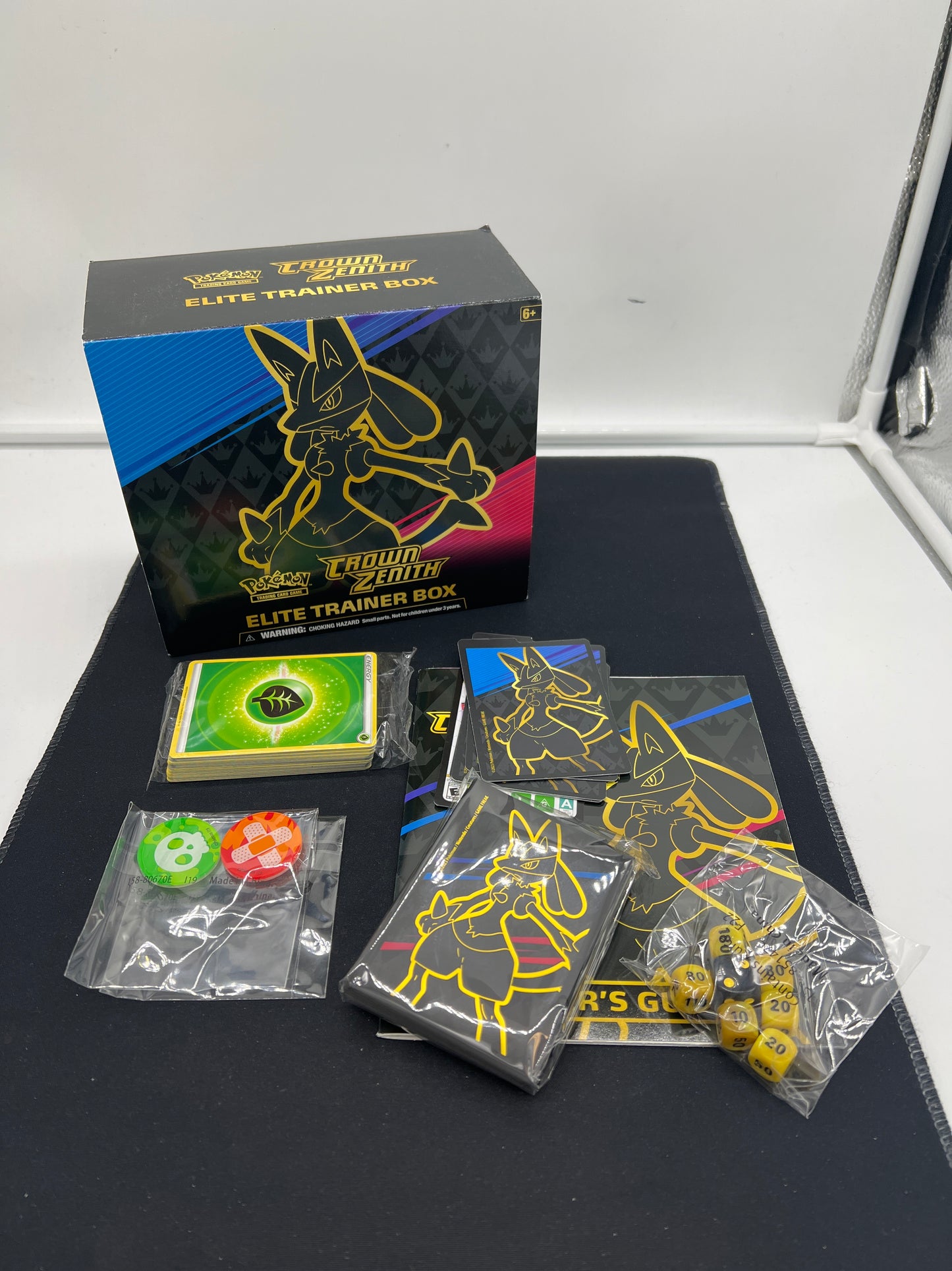 Auction Lot 306: Pokemon Cards Crown Zenith ETB Empty With Accessories