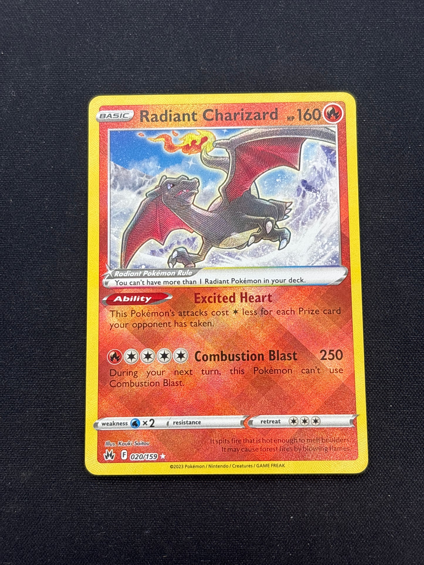 Auction Lot 29: Pokemon Cards Radiant Charizard Crown Zenith Condition Vary