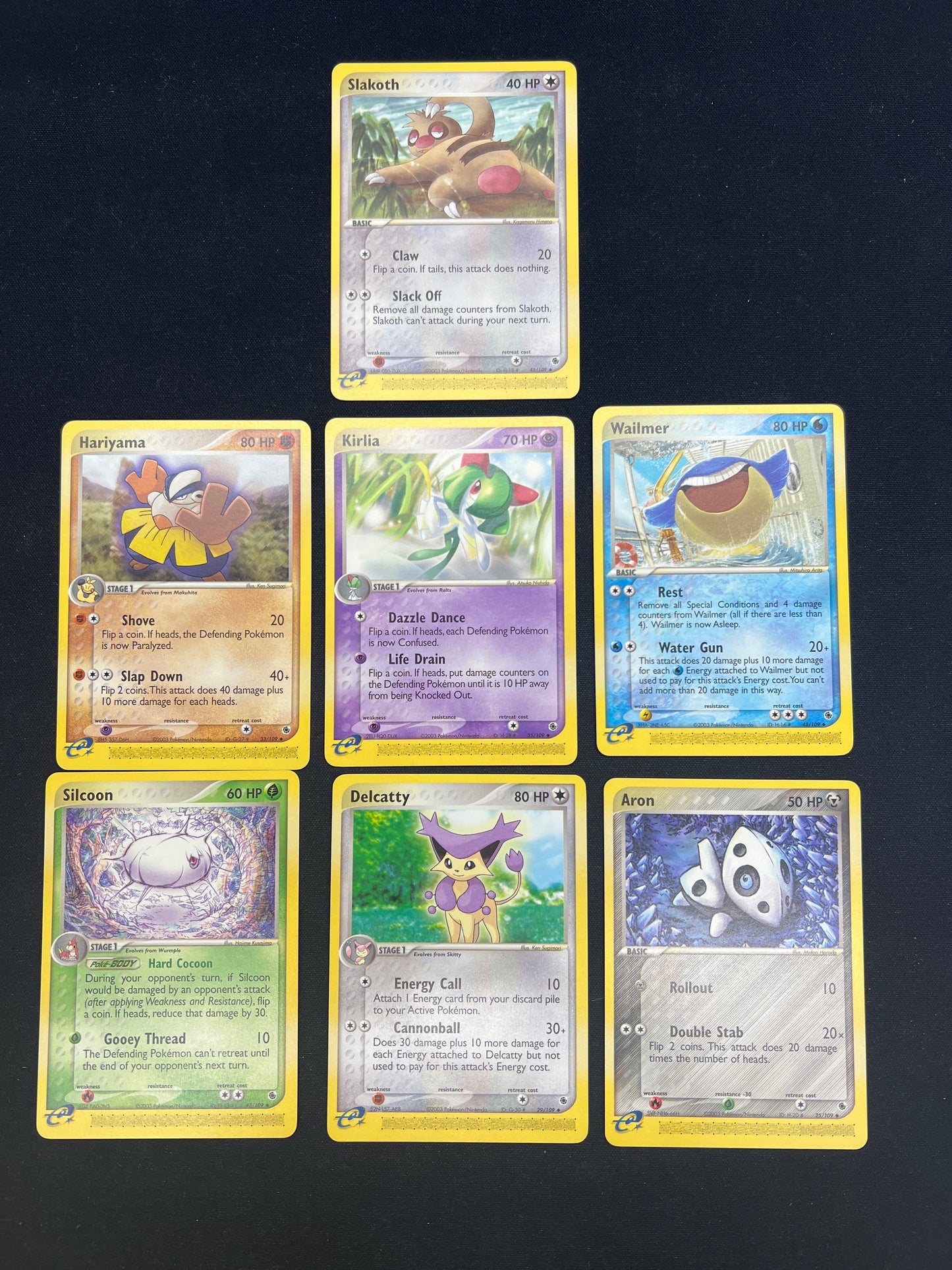 Auction Lot 229: Pokemon Cards Assorted Lot of 7 Mid Era Commons Uncommons Conditions Vary