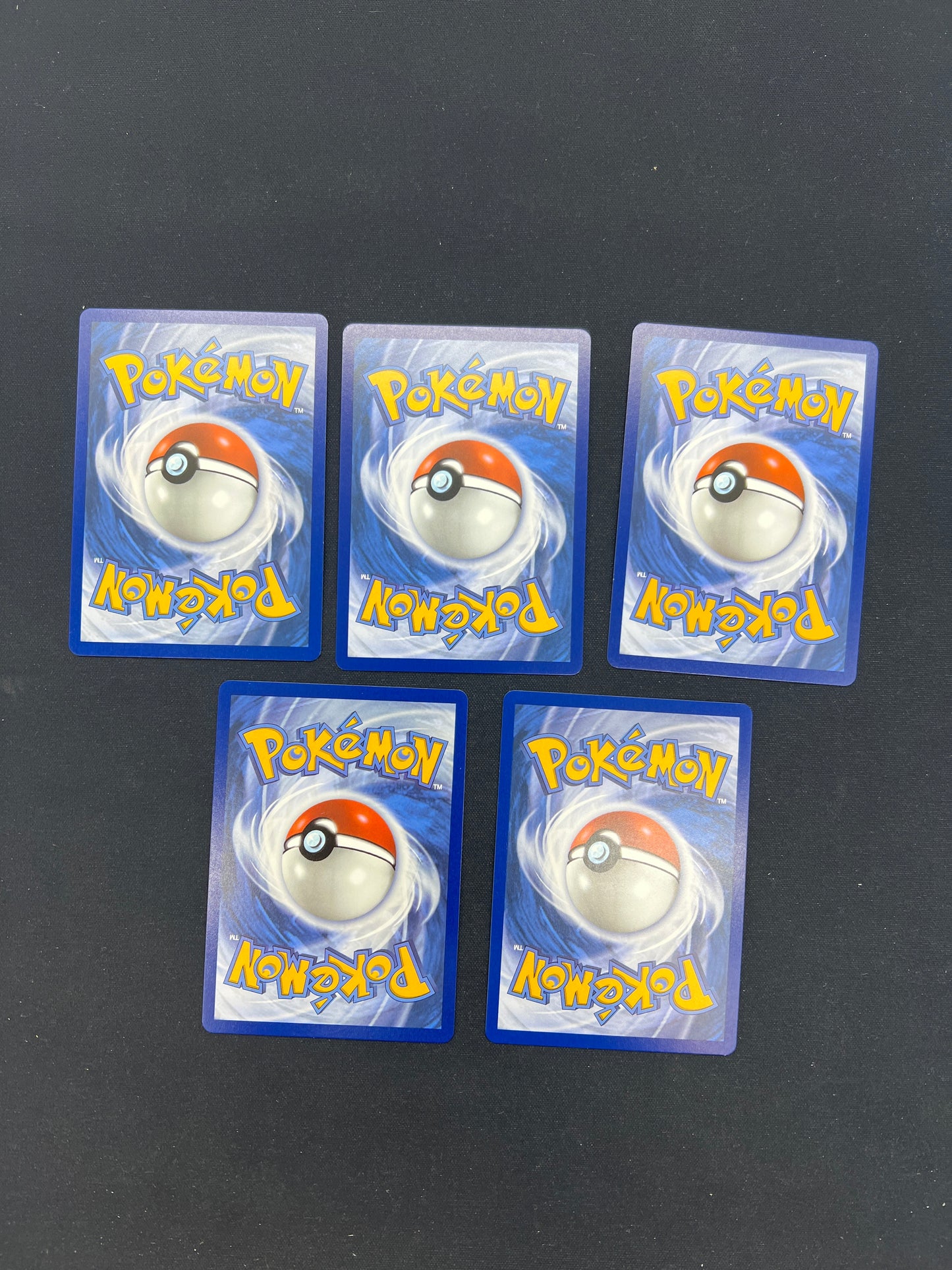 Auction Lot 344: Pokemon Cards Lot of 5 Assorted Pokeball Pattern Black Bolt White Flare Conditions Vary