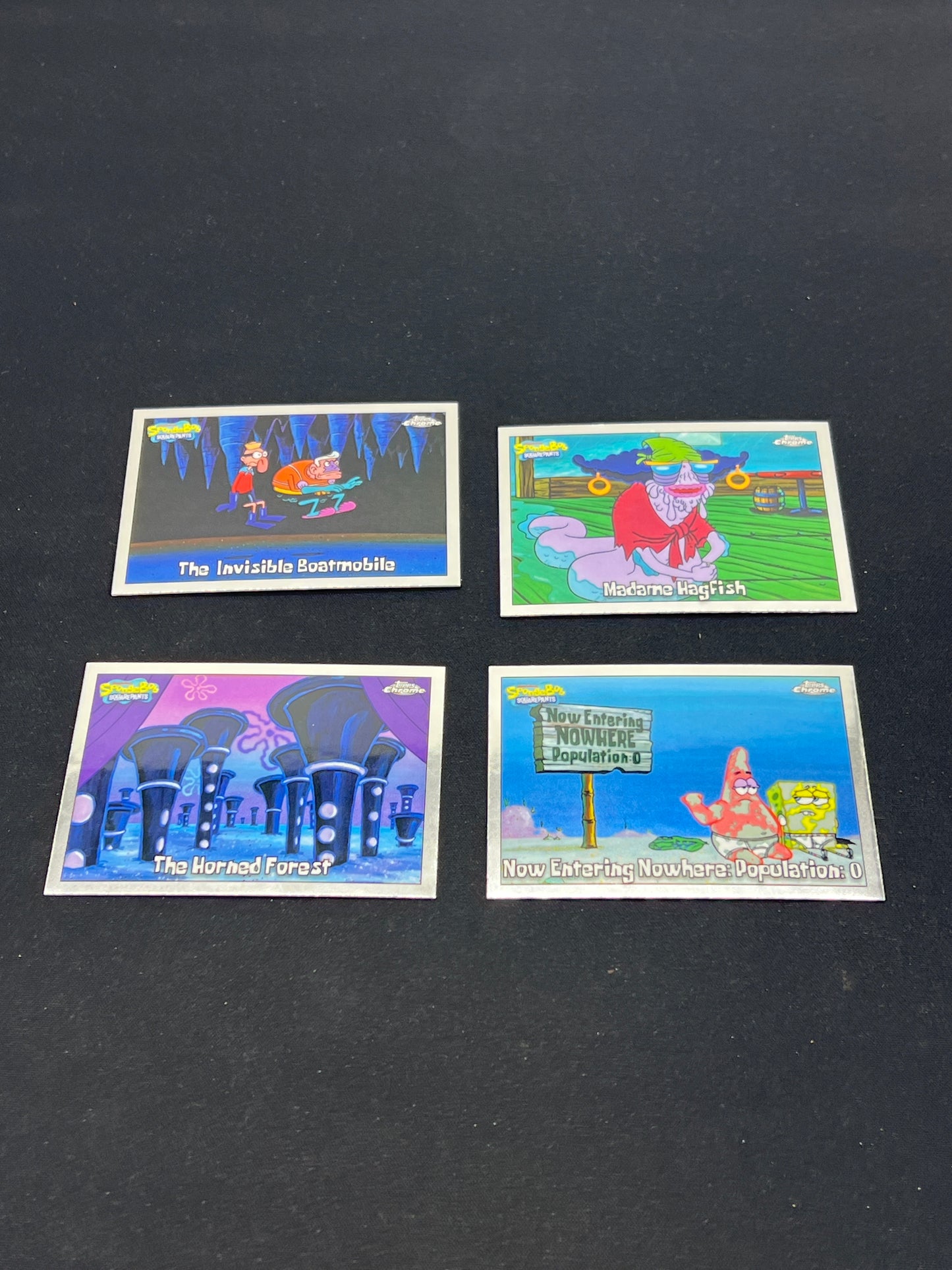 Auction Lot 254: Spongebob Cards Topps Chrome 25th Anniversary 2025 Base Cards Conditions Vary