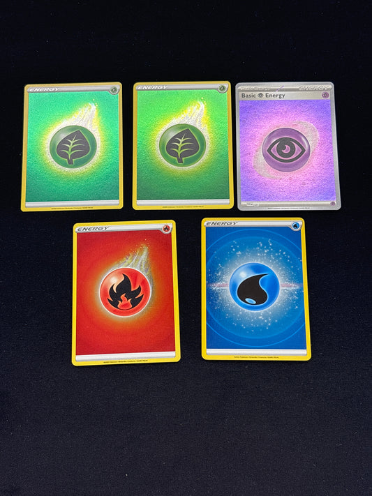 Auction Lot 378: Pokemon Holo Energy Card Lot Conditions Vary