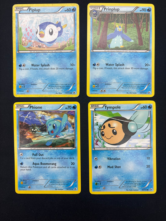 Auction Lot 356: Pokemon Cards Lot of 4 Assorted Mid Era Water Types Conditions Vary