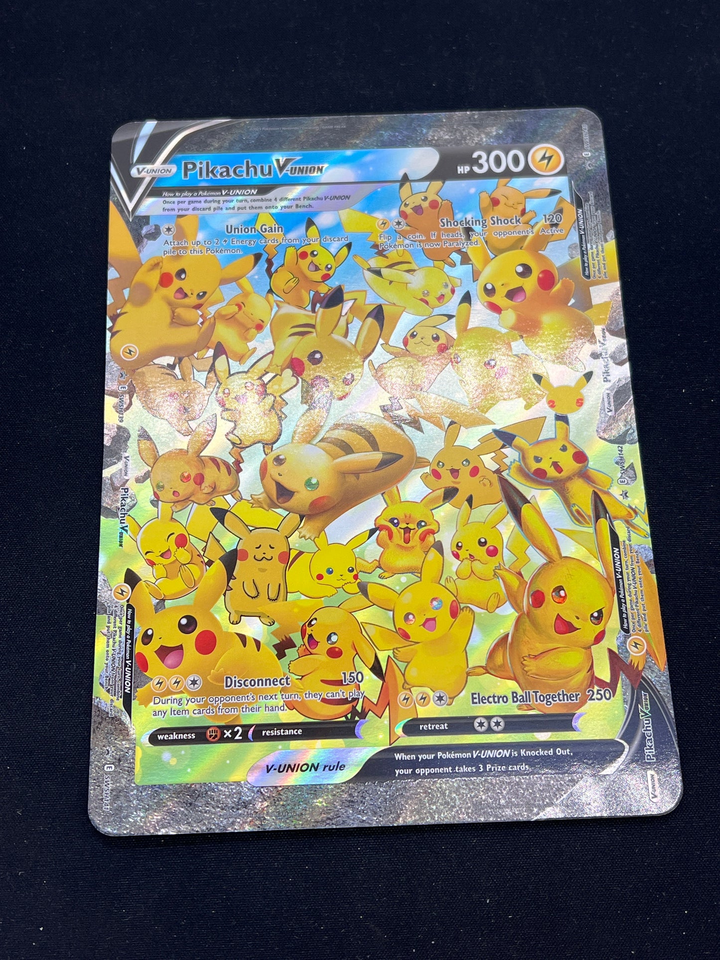 Auction Lot 99: Pokemon Cards Pikachu V Union Jumbo Conditions Vary