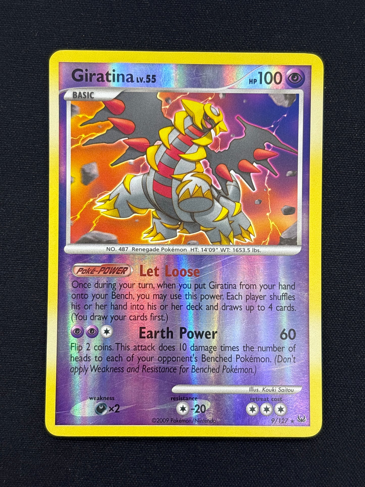 Auction Lot 29: Pokemon Card Giratina Platinum Reverse Holo Conditions Vary
