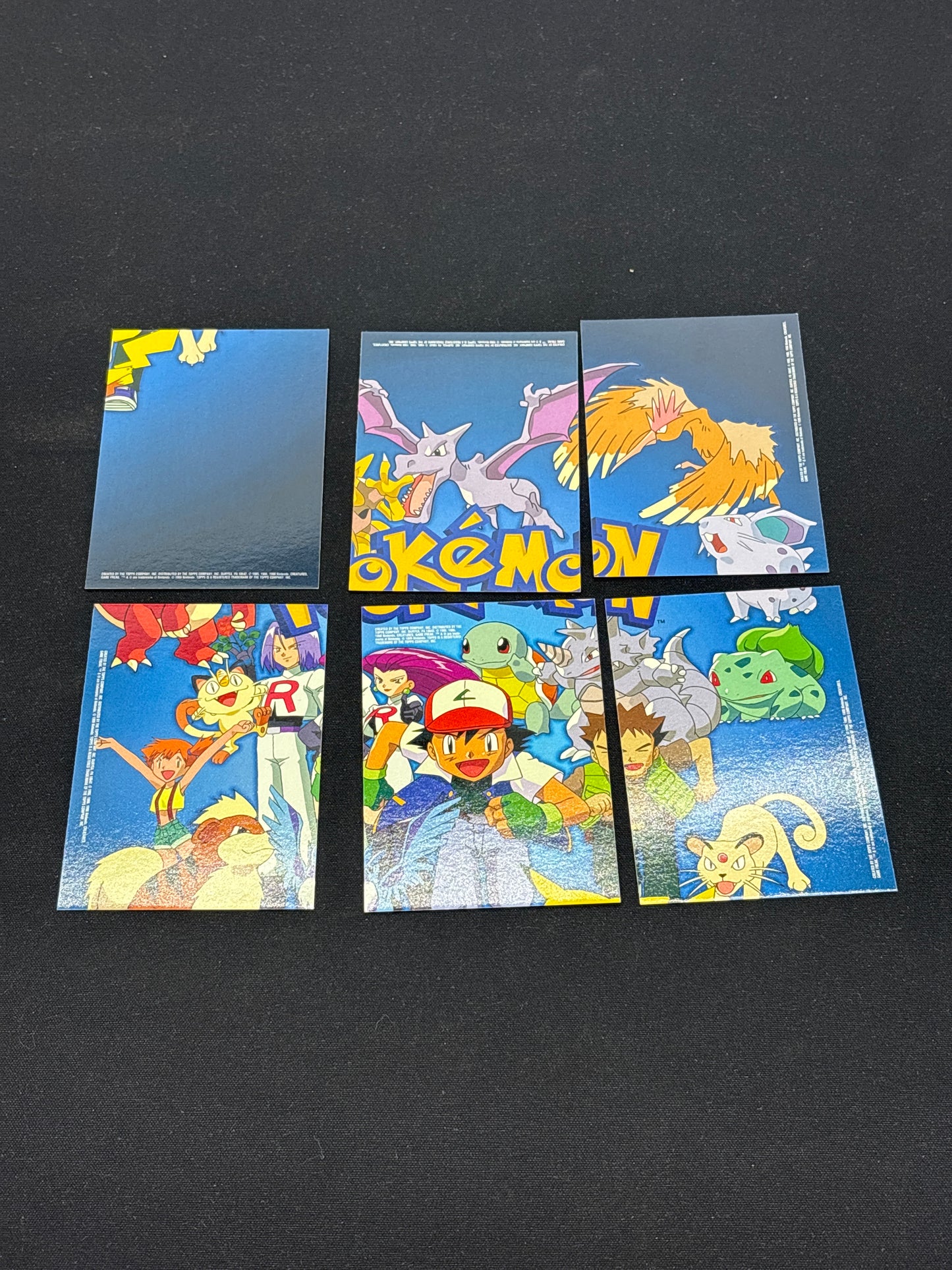 Auction Lot 102: Pokemon Topps TV Animated Series Lot of 6 Conditions Vary