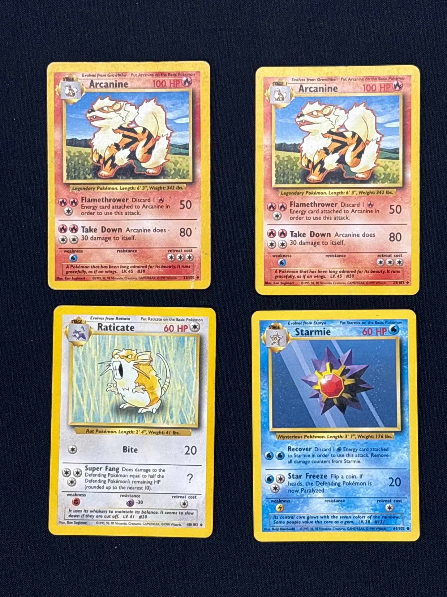 Auction Lot 10: Pokemon WOTC Base Set Uncommon Cards Lot 1 Conditions Vary