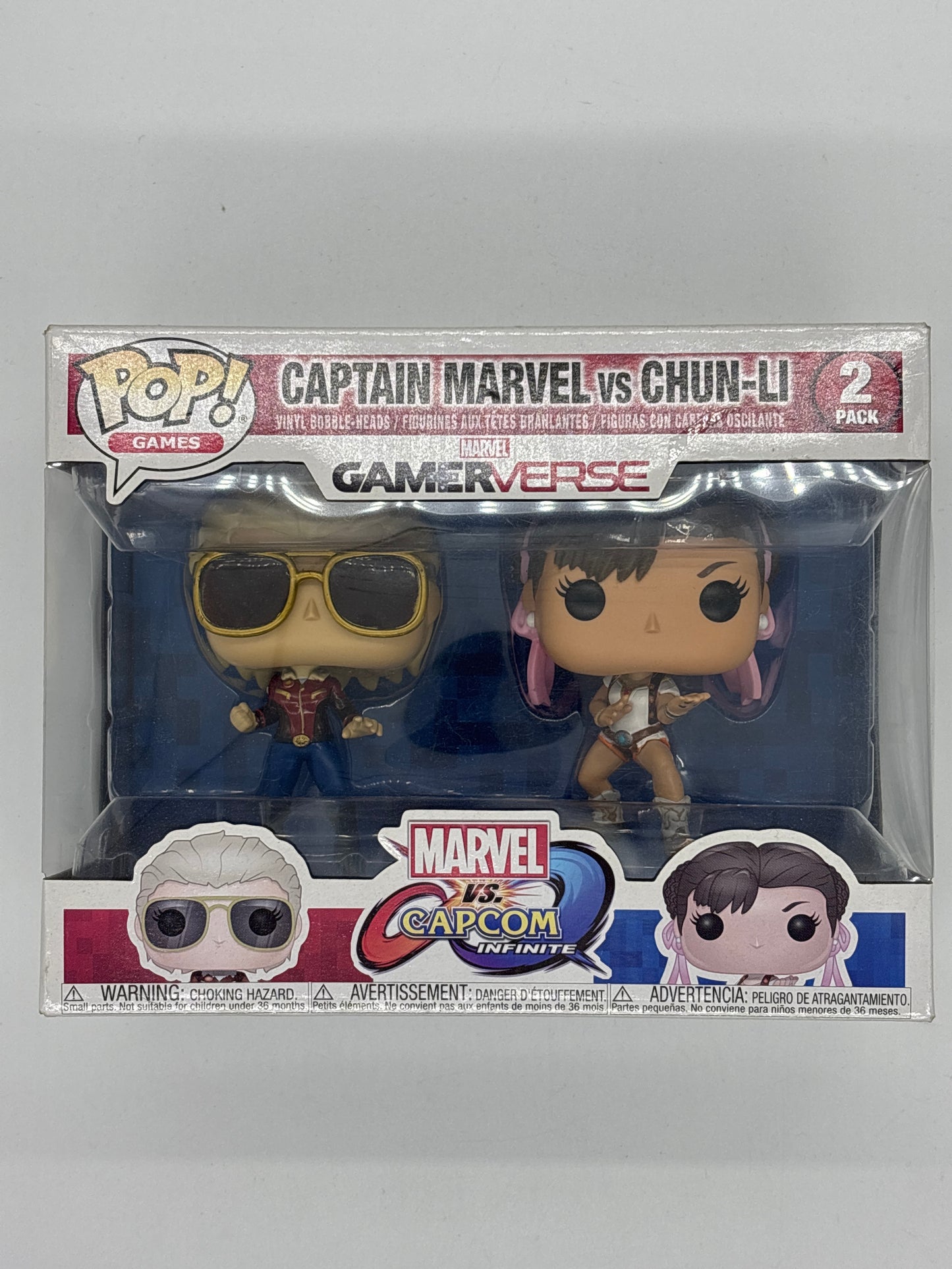 Auction Lot 90: Pop Funko Captain Marvel vs Chun Li Gamerverse