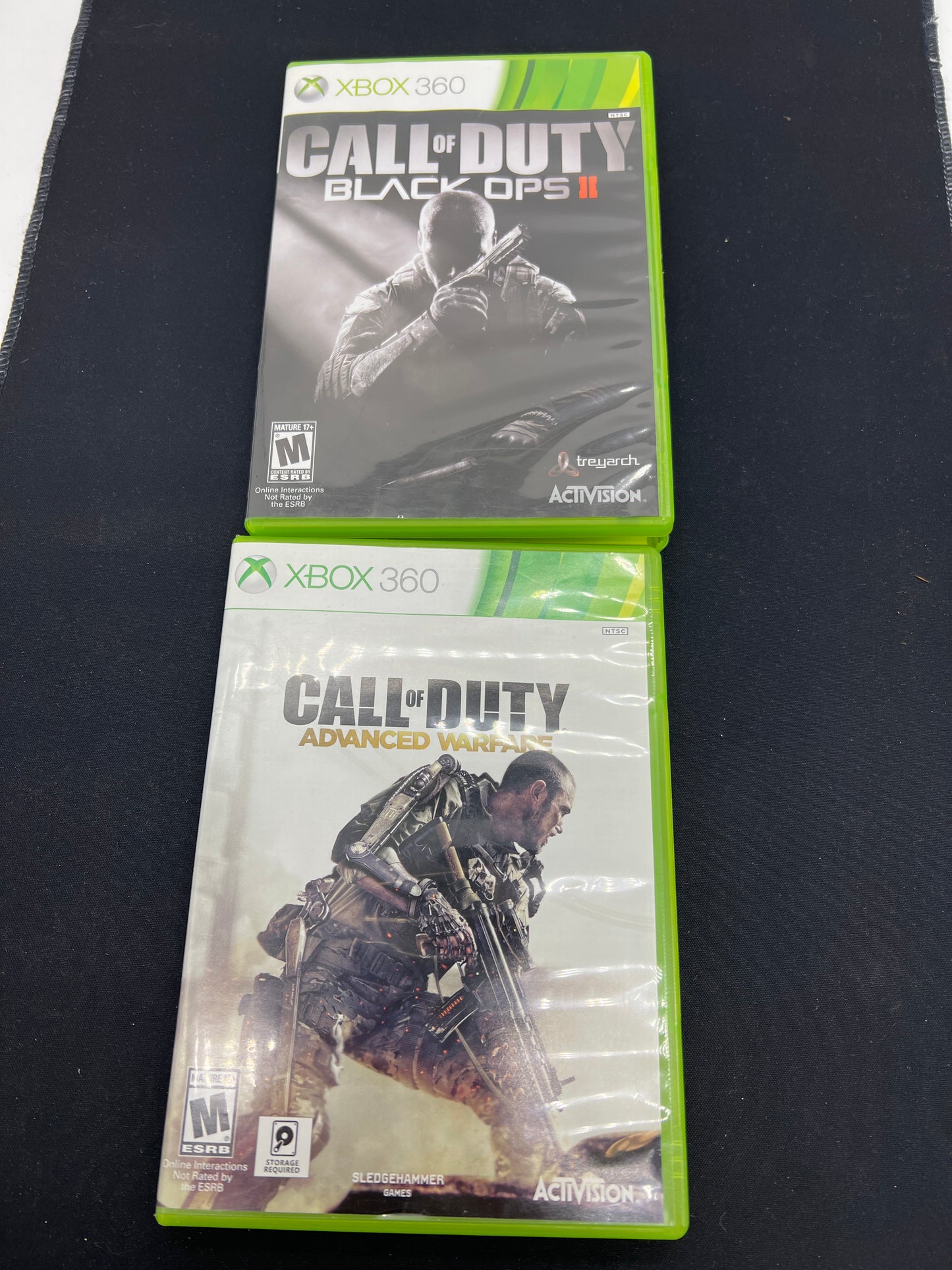 Auction Lot 131: XBOX 360 Video Game Lot of 2 Call of Duty Black Ops 2 Advance Warfare