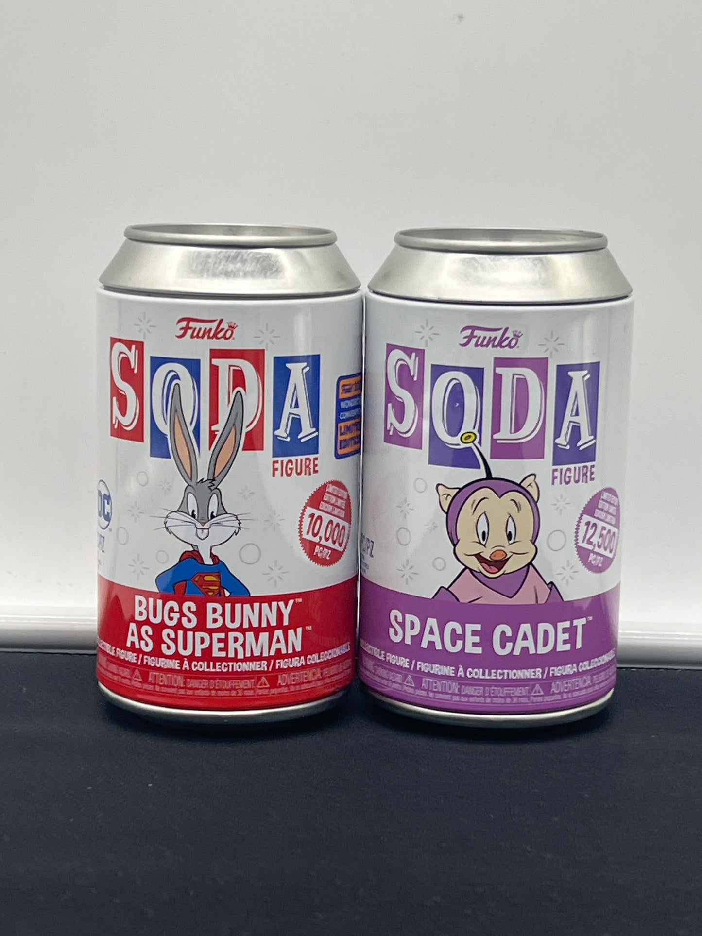 Auction Lot 68: Funko Soda Lot of 2 Bugs Bunny as Superman Space Cadet
