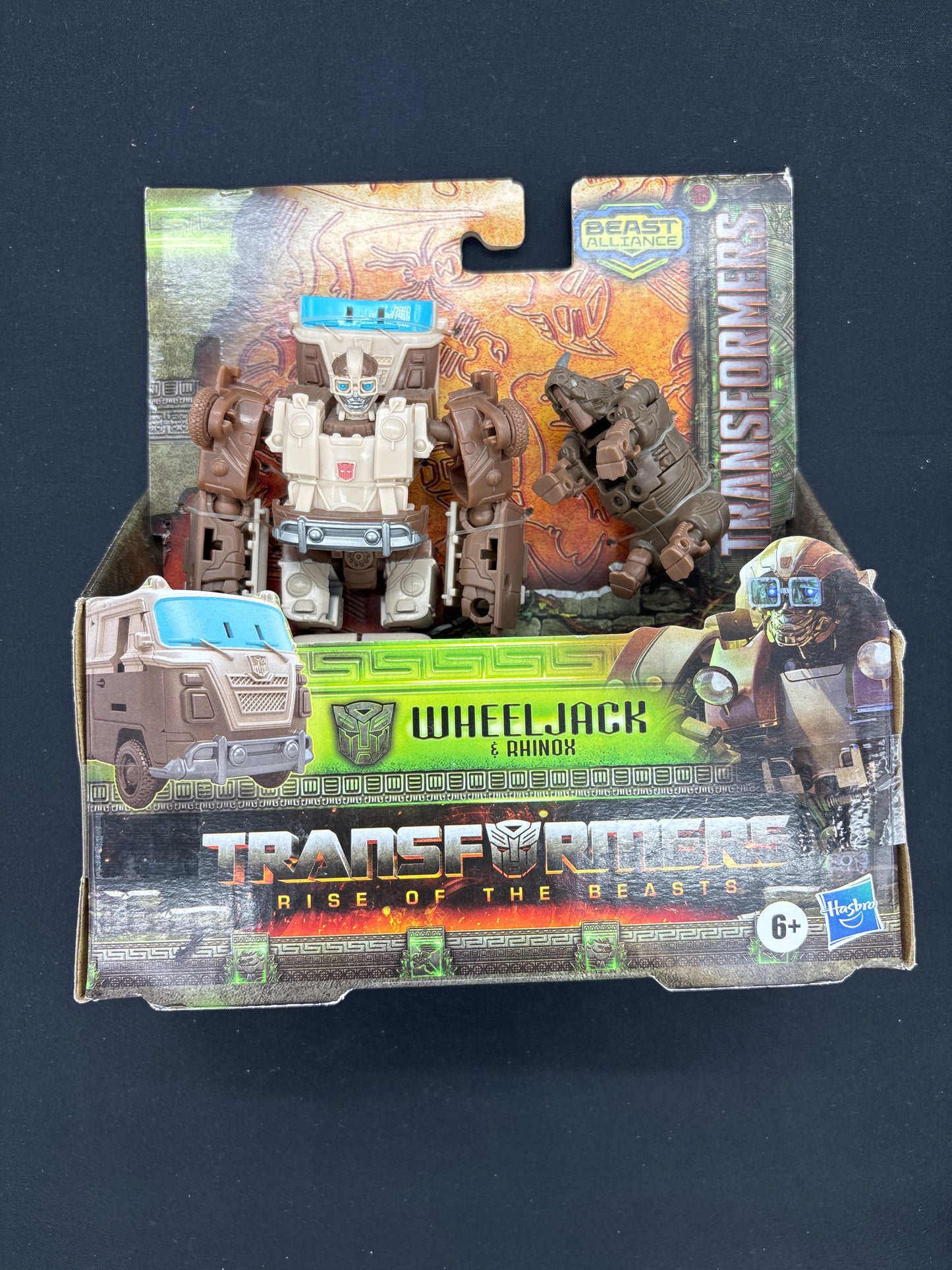Auction Lot 21: Transformers Rise of the Beasts Wheeljack & Rhinox Figure