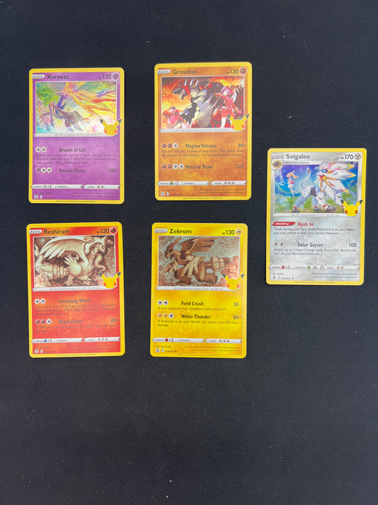 Auction Lot 490: Pokemon Cards Celebrations Holo Card Lot 2 Conditions Vary