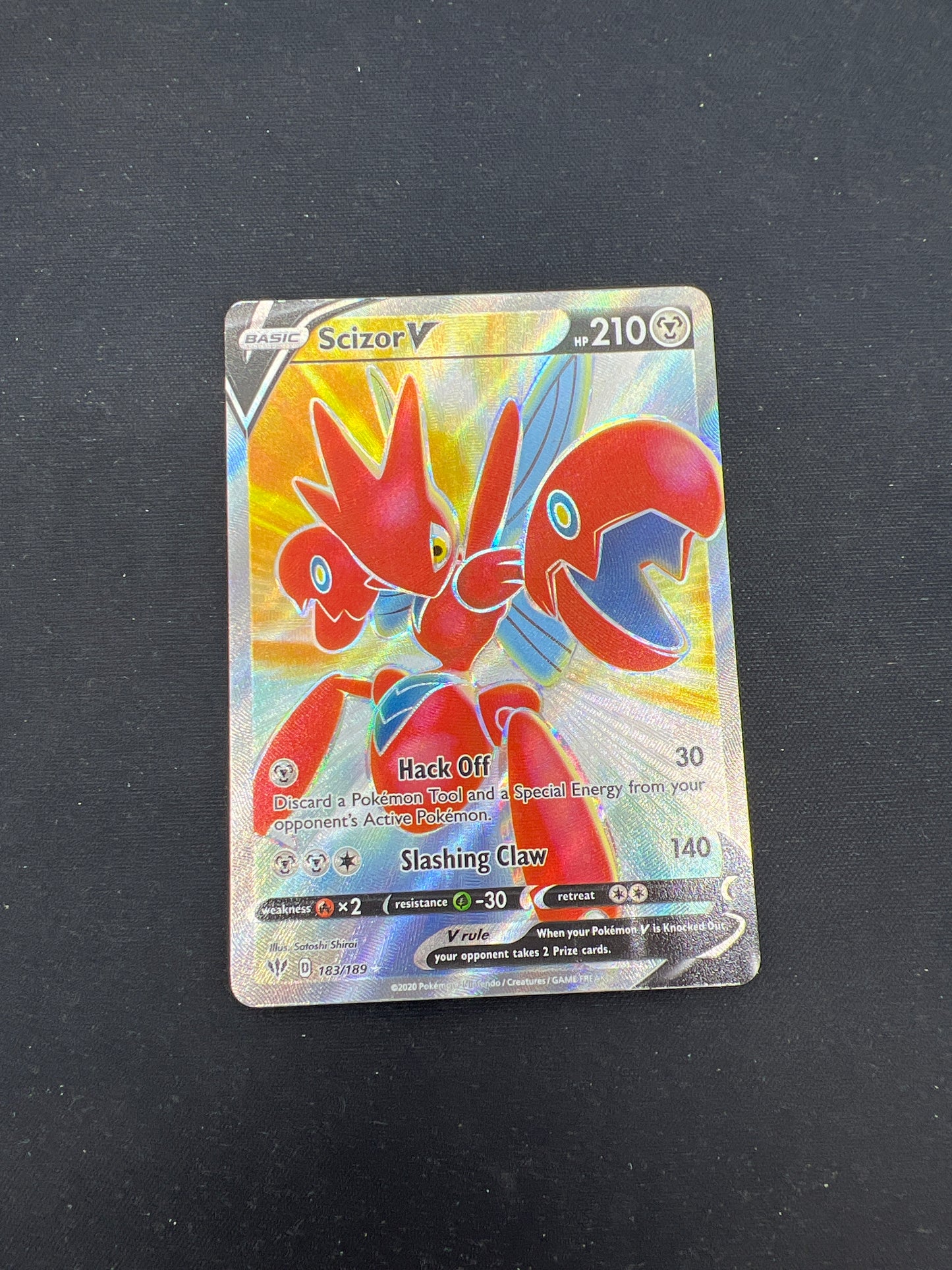 Auction Lot 333: Pokemon Cards Scizor V Full Art Conditions Vary