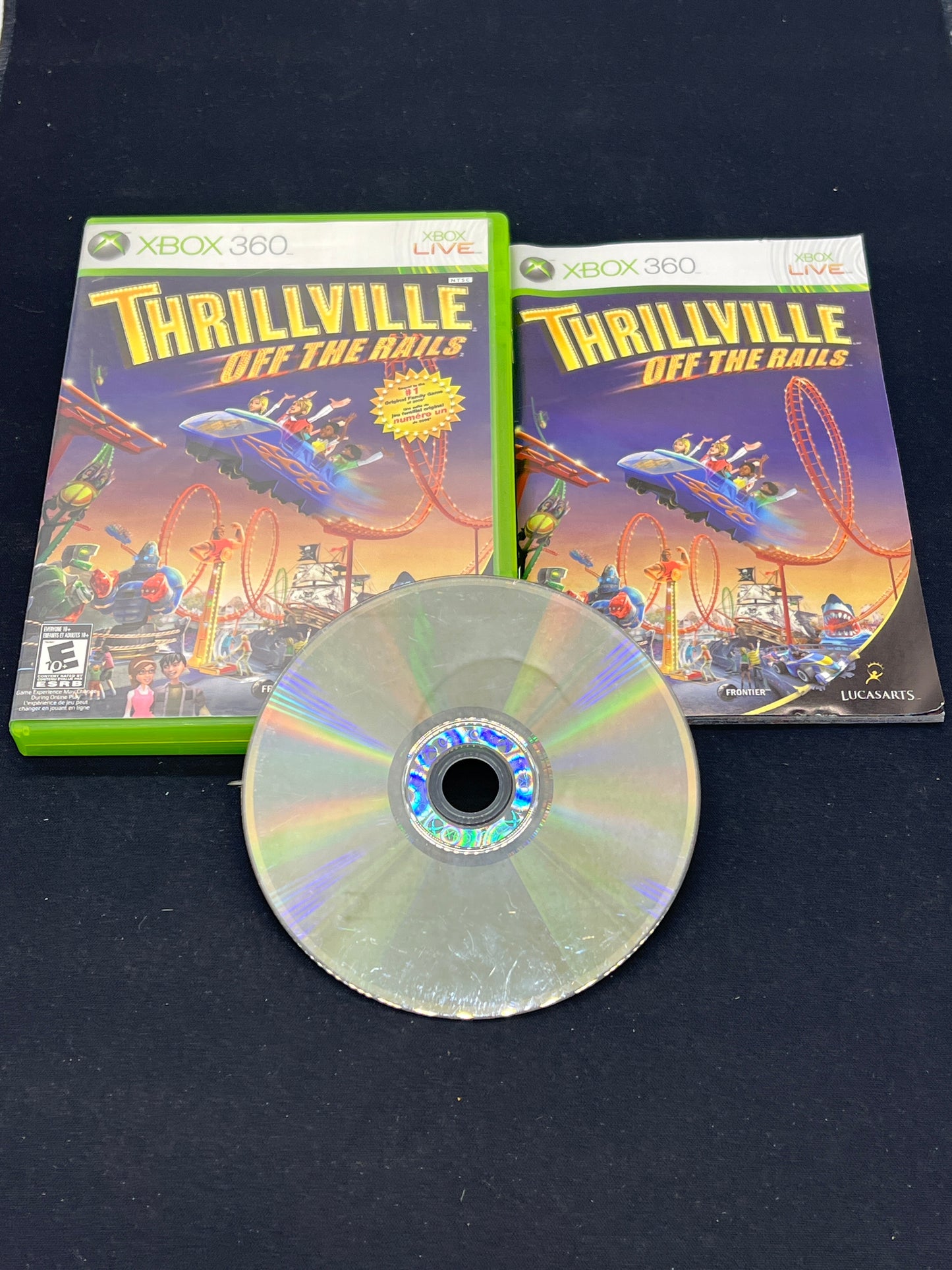 Auction Lot 63: XBOX 360 Video Game Thrillville Off the Rules CIB