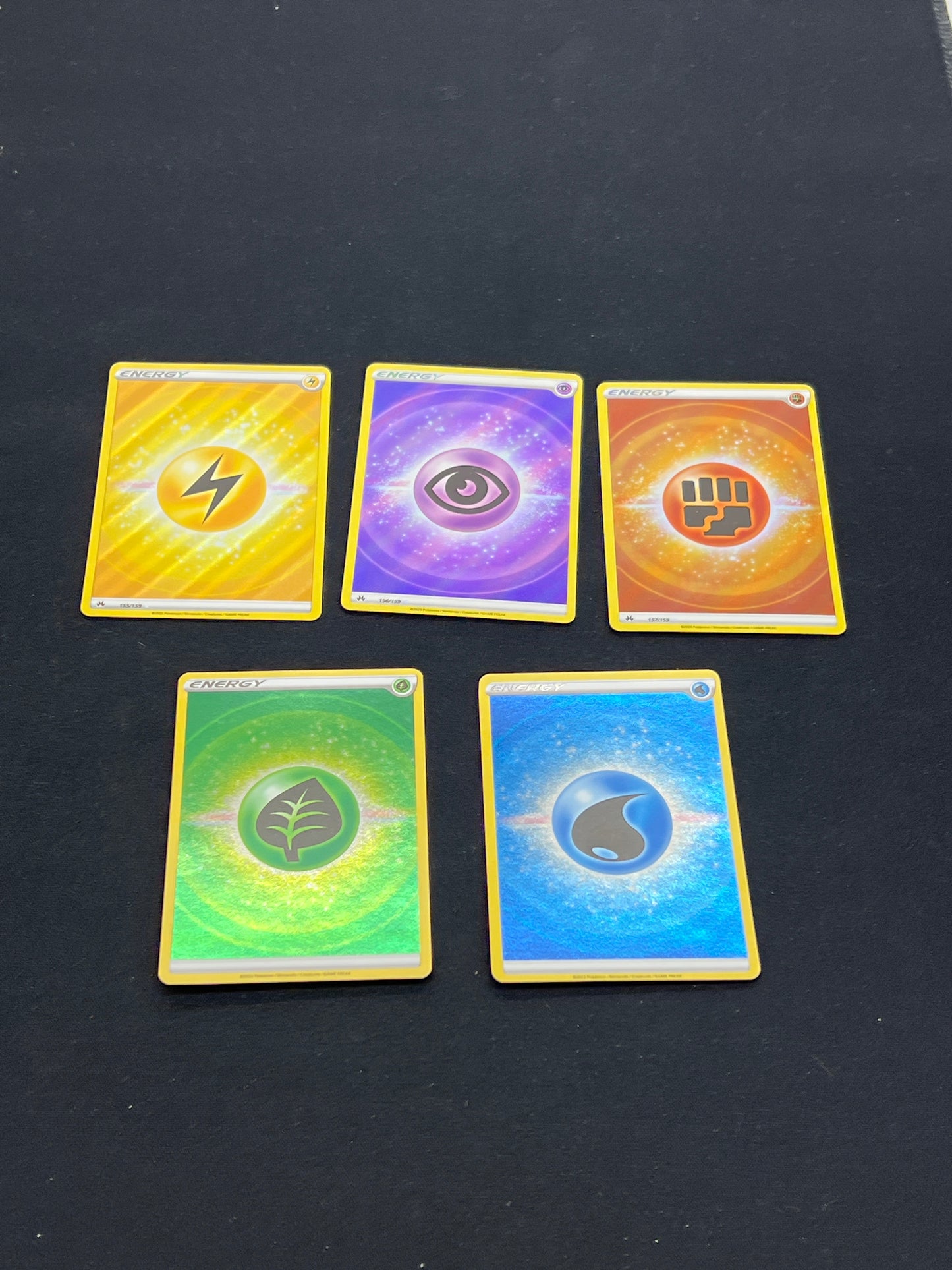 Auction Lot 310: Pokemon Cards Lot of 5 Assorted Energy Holos Conditions Vary