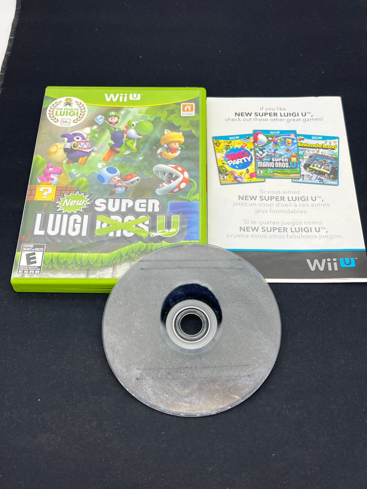 Auction Lot 35: Nintendo WIIU Video Game Super Luigi U CIB