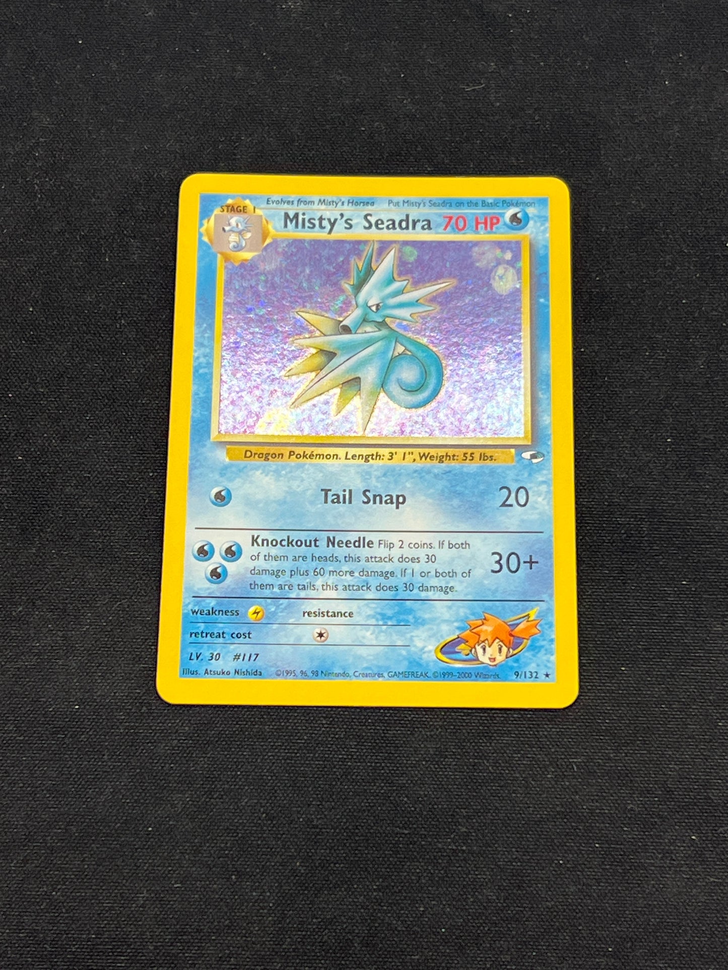 Auction Lot 266: Pokemon Cards Misty's Seadra Holo Gym Heroes Condition Vary