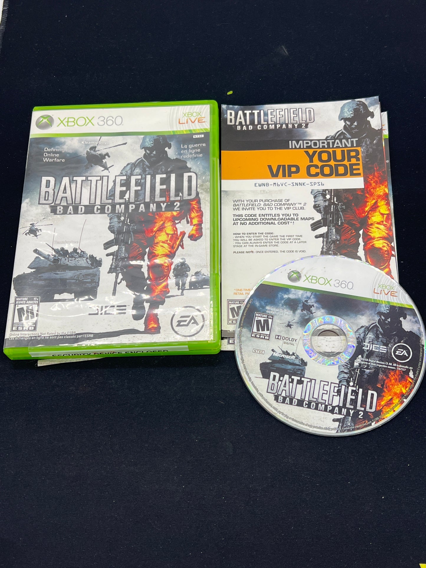 Auction Lot 177: XBOX 360 Battlefield Bad Company 2 CIB