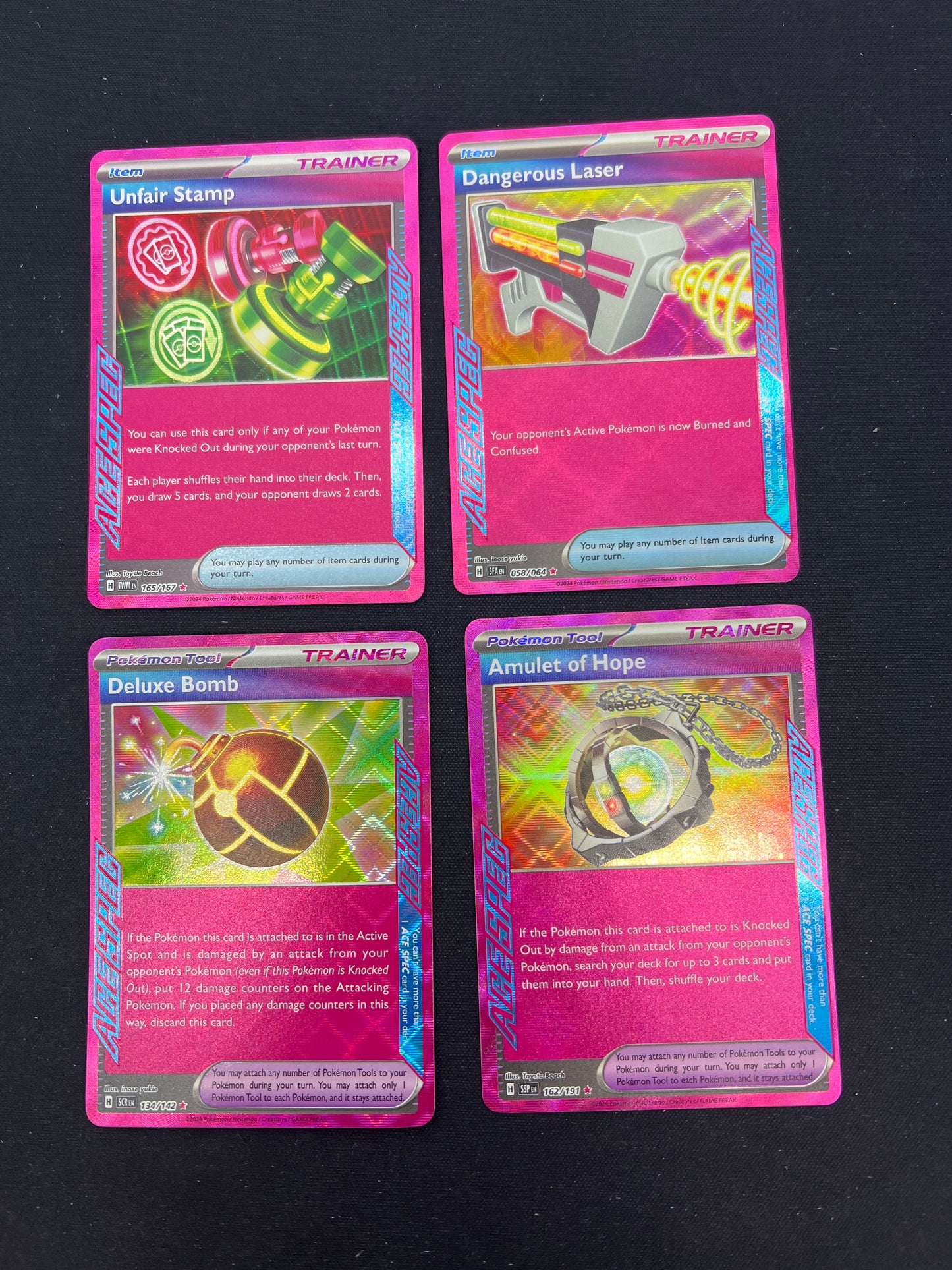 Auction Lot 106: Pokemon Cards Assorted Lot of 4 Ace Spec Conditions Vary