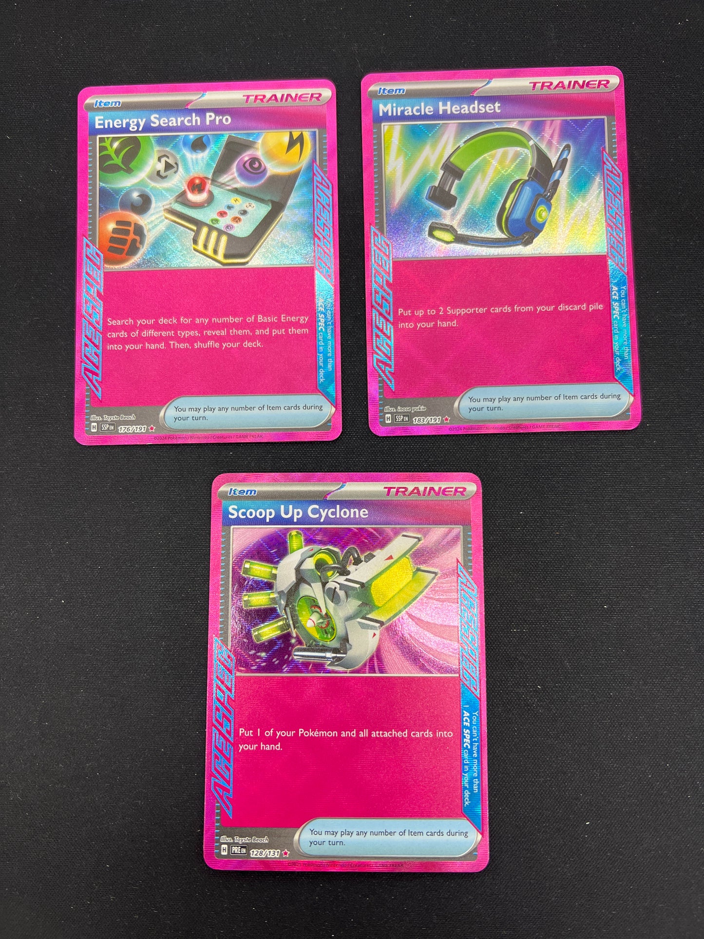 Auction Lot 272: Pokemon Cards Assorted Lot of 3 ACE Spec Conditions Vary