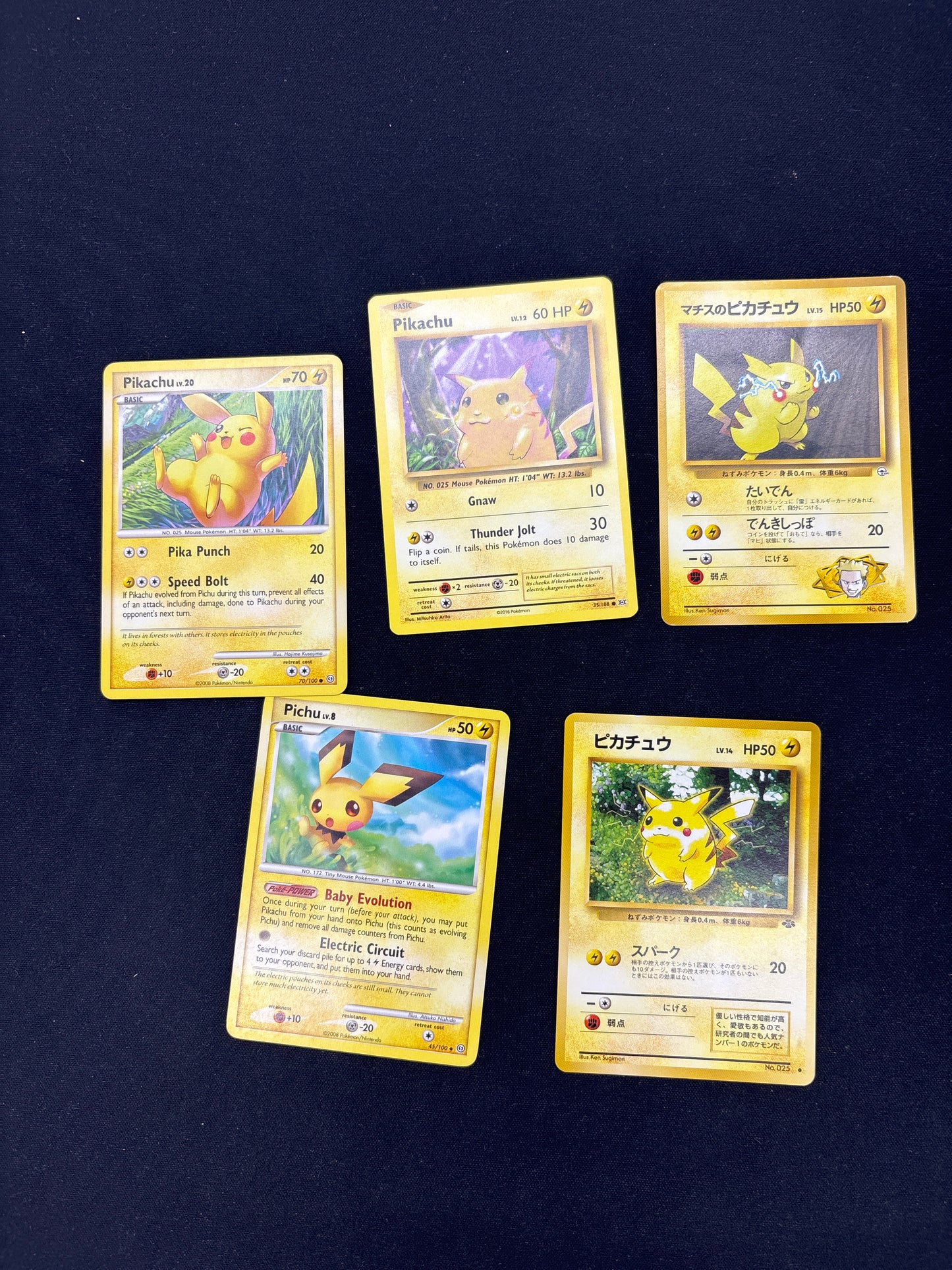 Auction Lot 41: Pikachu Card Lot 2 Conditions Vary