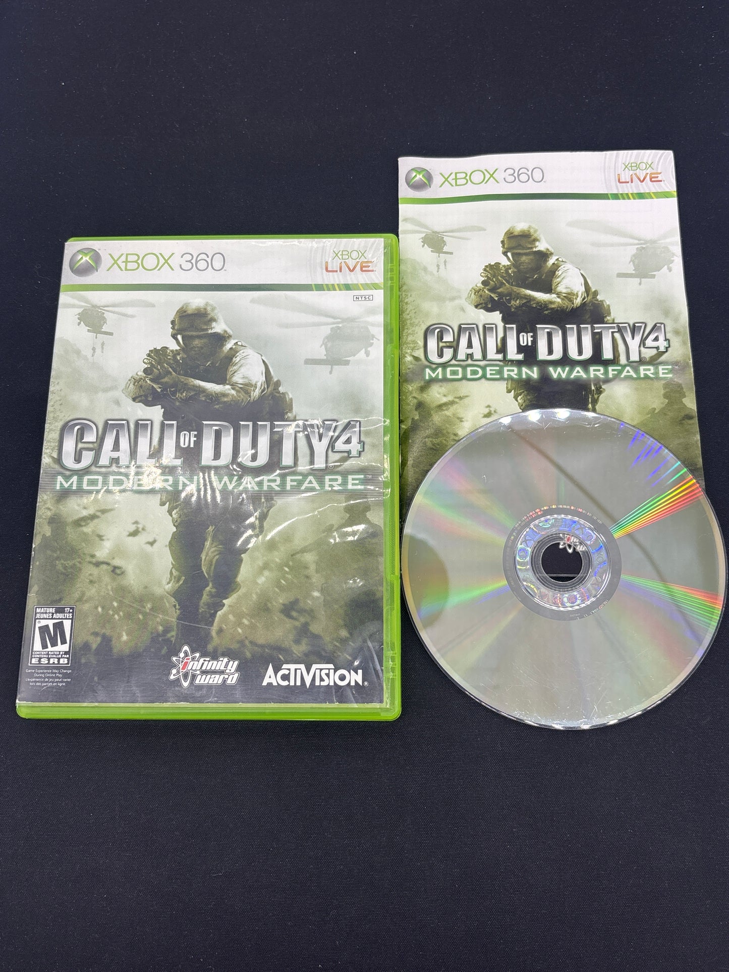 Auction Lot 206: XBOX 360 Video Game Lot of 3 Call of Duty Modern Warfare CIB