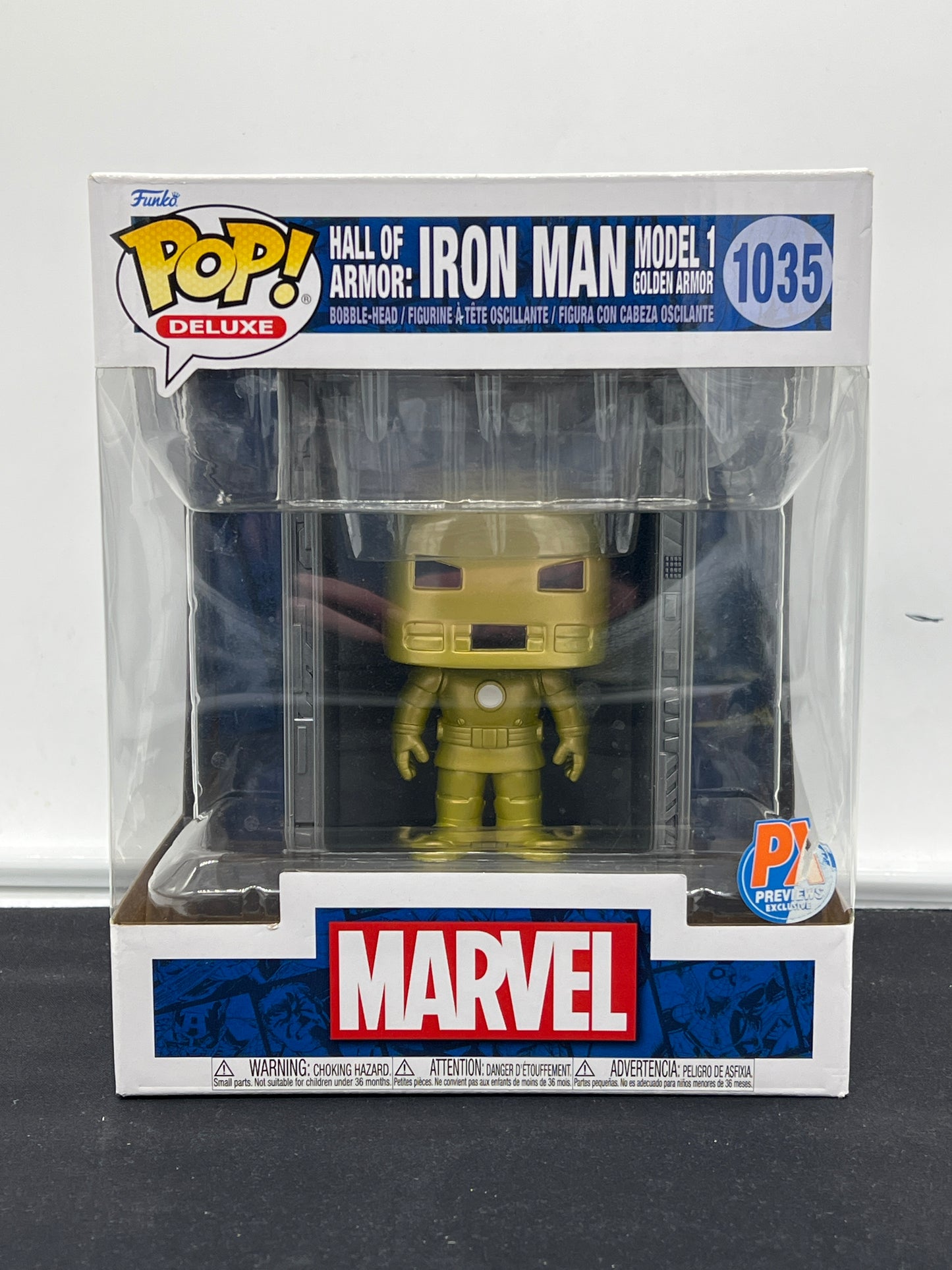 Auction Lot 209: POP Funko Jumbo Iron Man Model 1 1035 PX Exclusive