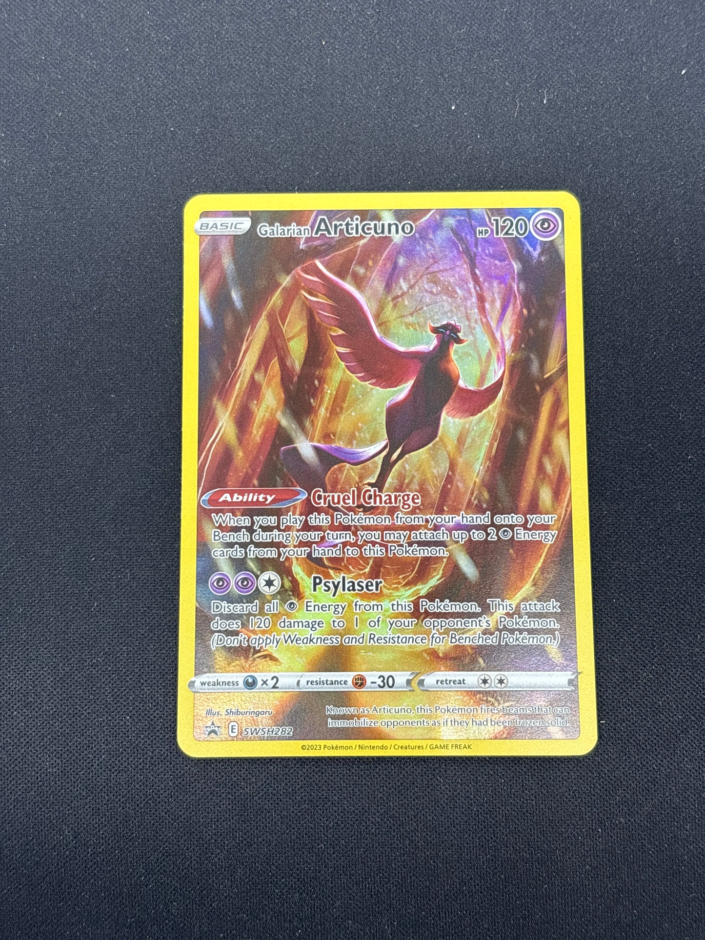 Auction Lot 159: Galarian Articuno  SWSH 282 Pokemon Crown Zenith Tin Promo Card Conditions Vary