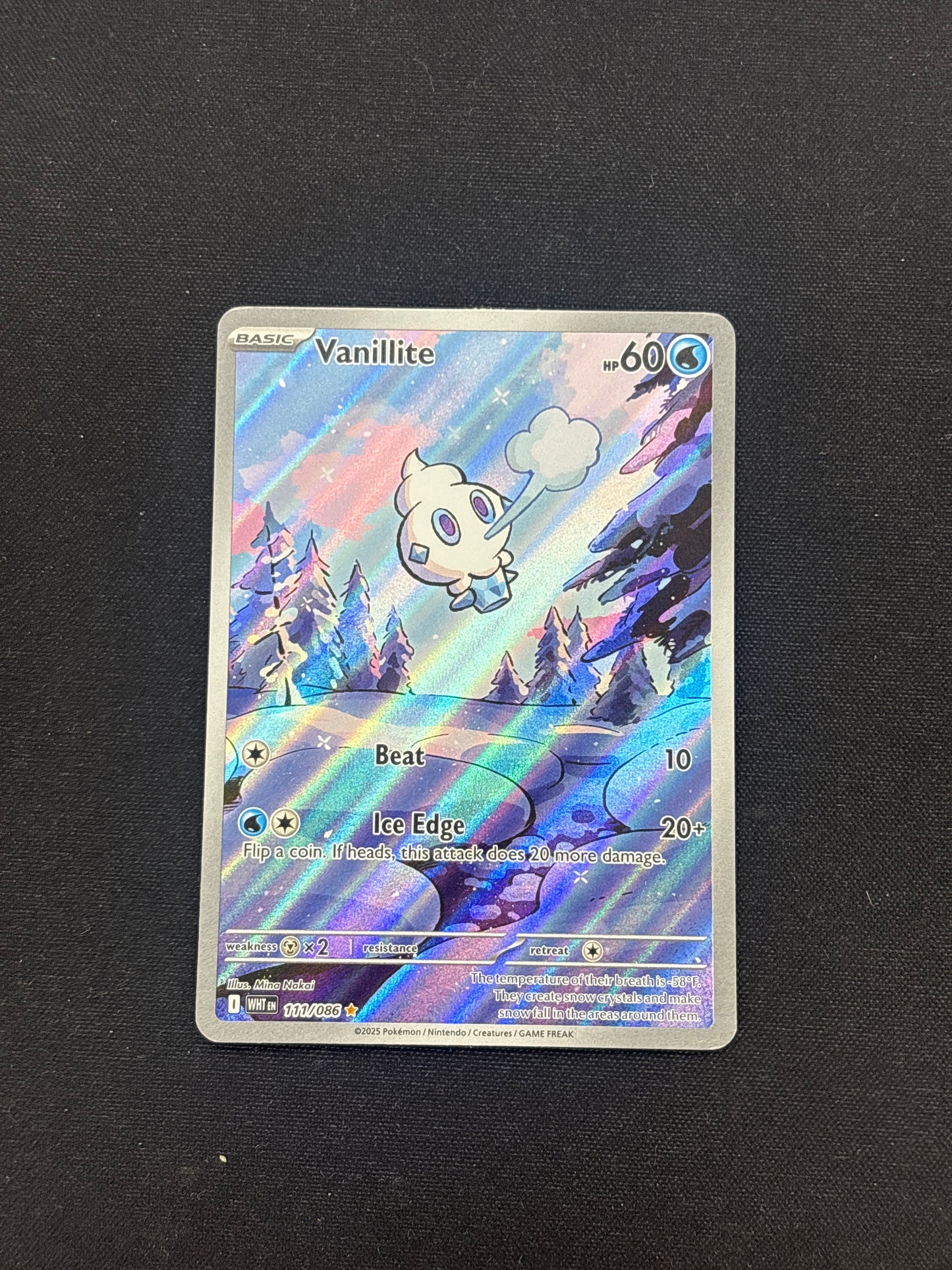 Auction Lot 102: Pokemon Cards Vanillite Illustration Rare Condition Vary