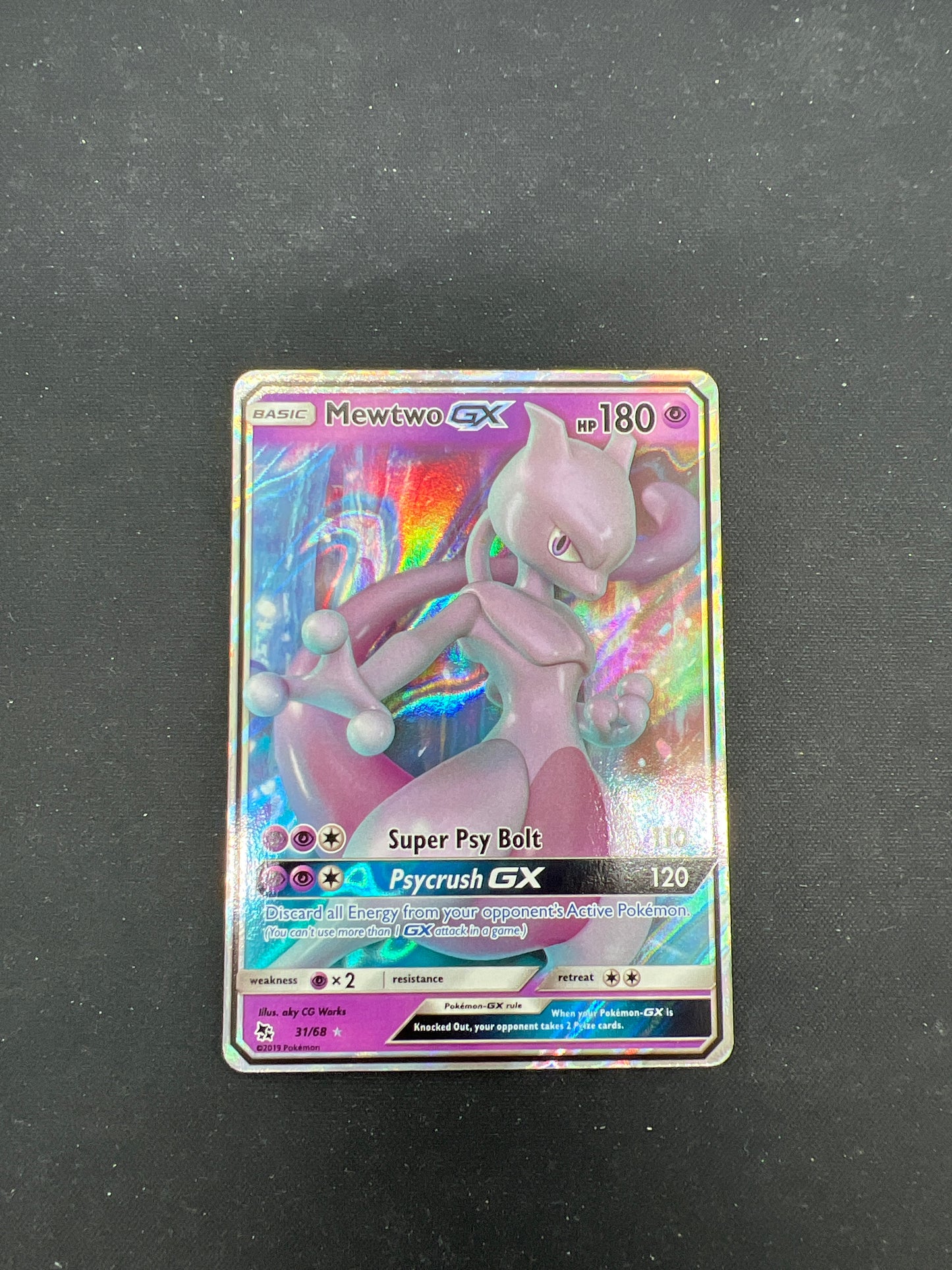 Auction Lot 135: Pokemon Cards Mewtwo GX Full Art Conditions Vary